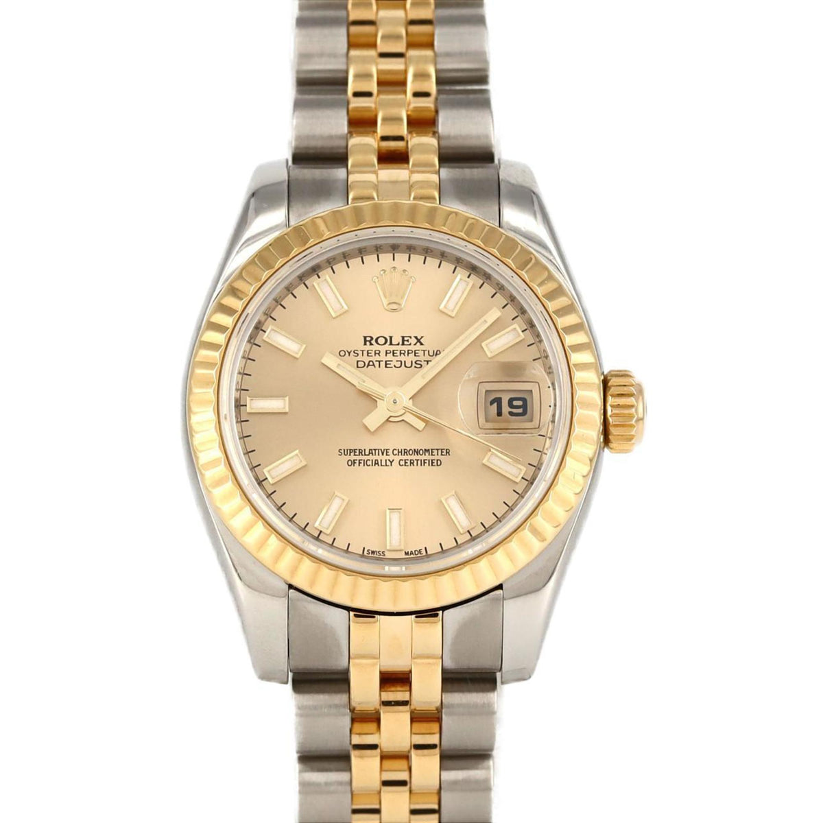 Pre-Owned Rolex Datejust 179173 SSxYG Automatic Watch Z Series