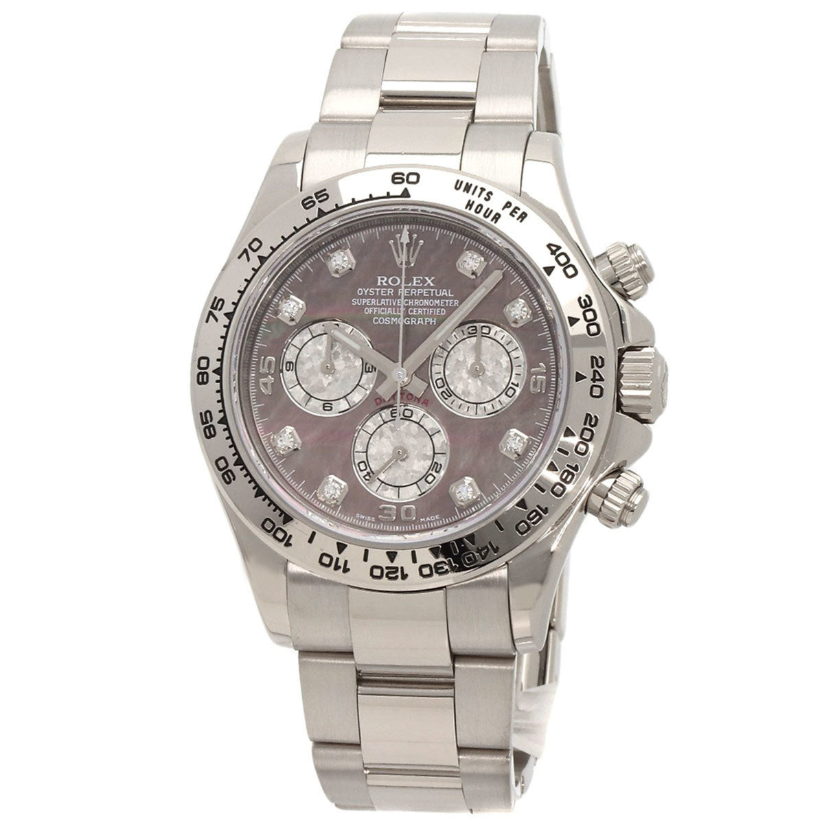 Pre-Owned Rolex Cosmograph Daytona 116509NG 8-Piece Diamond Watch in 18K White Gold/18KWG Men's
