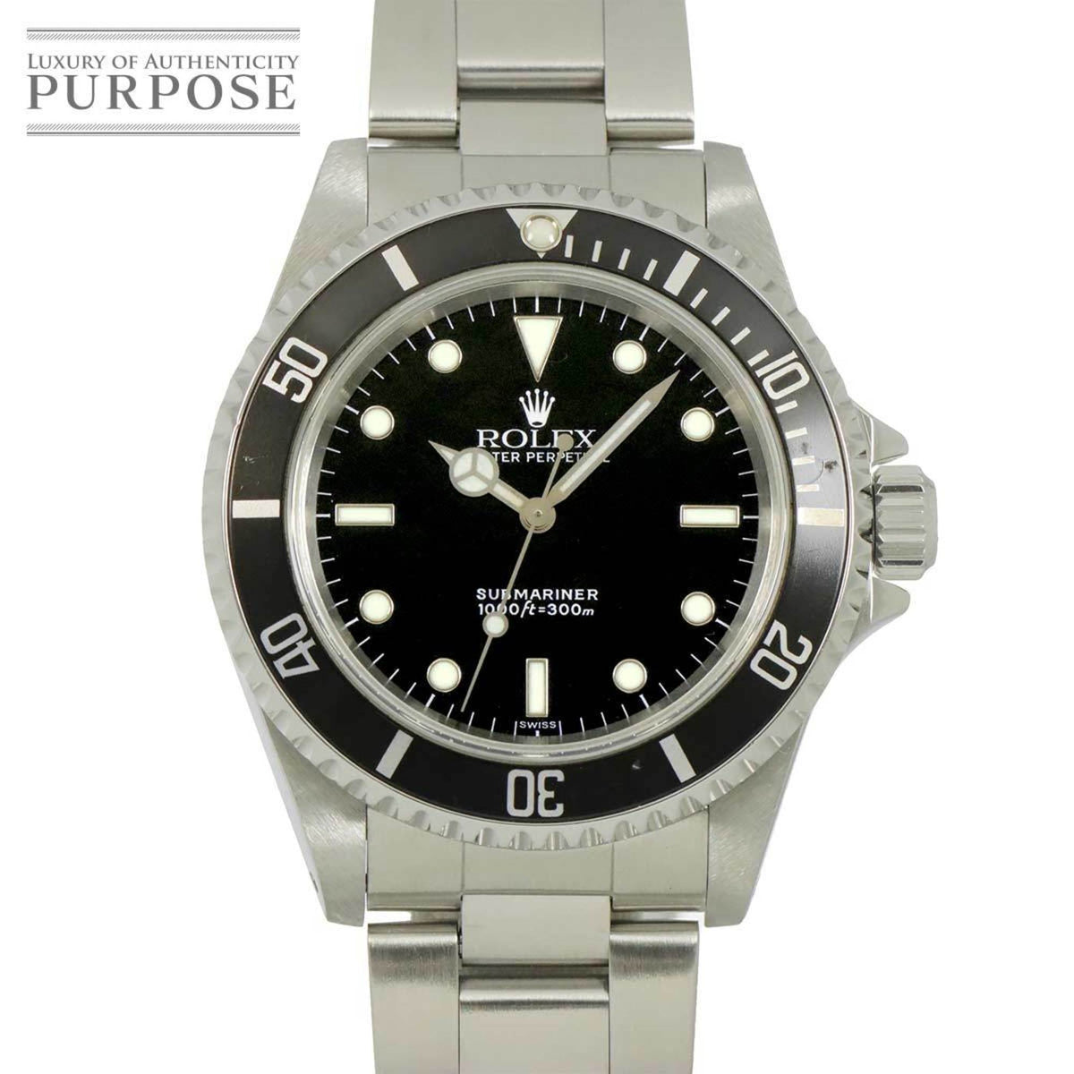 Pre-Owned Rolex Submariner No Date 14060 U-number Men's Watch, Black, Automatic,