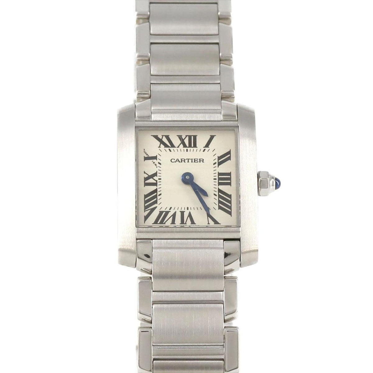Pre-Owned Cartier Tank Fran?aise SM W51008Q3 Stainless Steel Quartz Watch