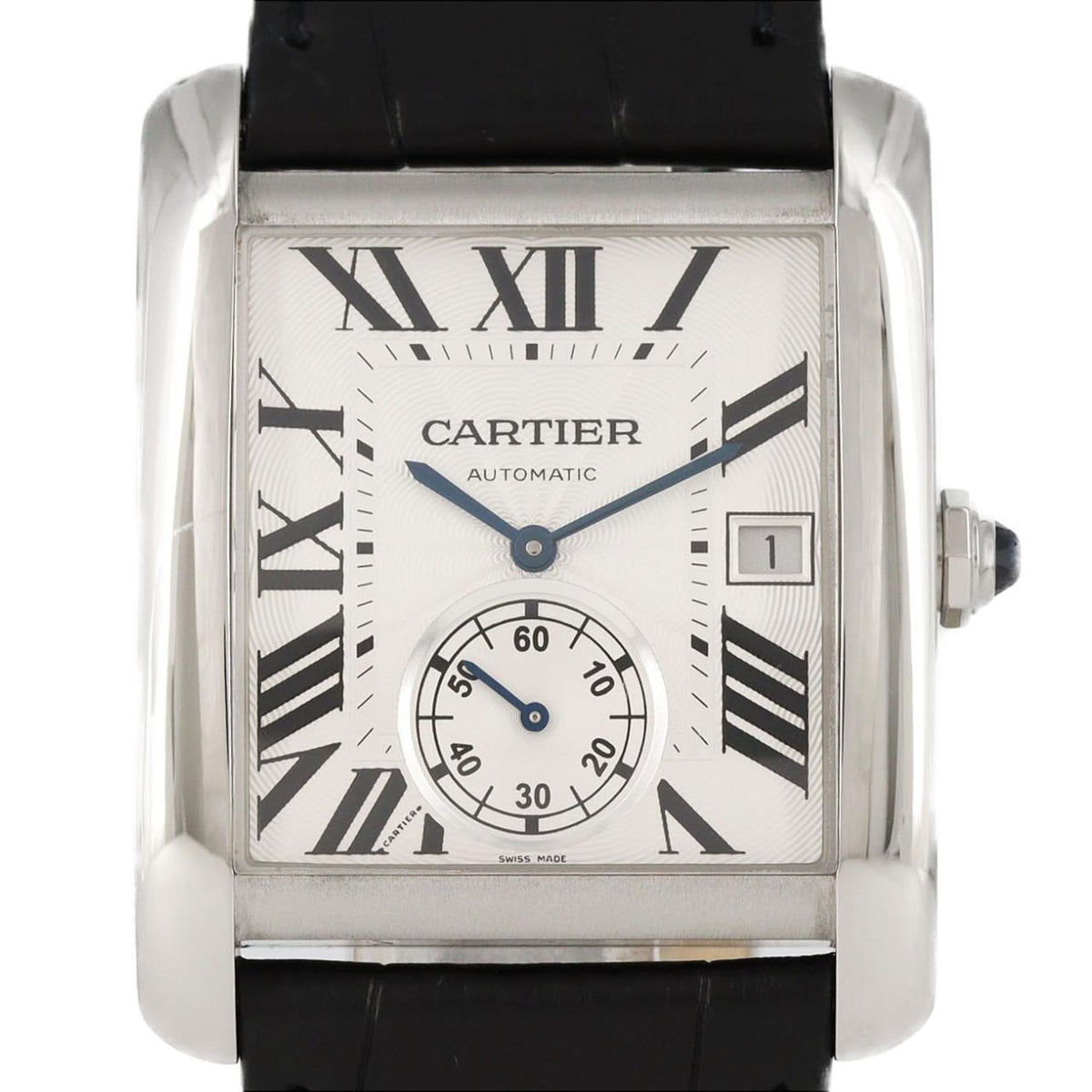 Pre-Owned Cartier Tank MC LM W5330003 Stainless Steel Automatic Watch