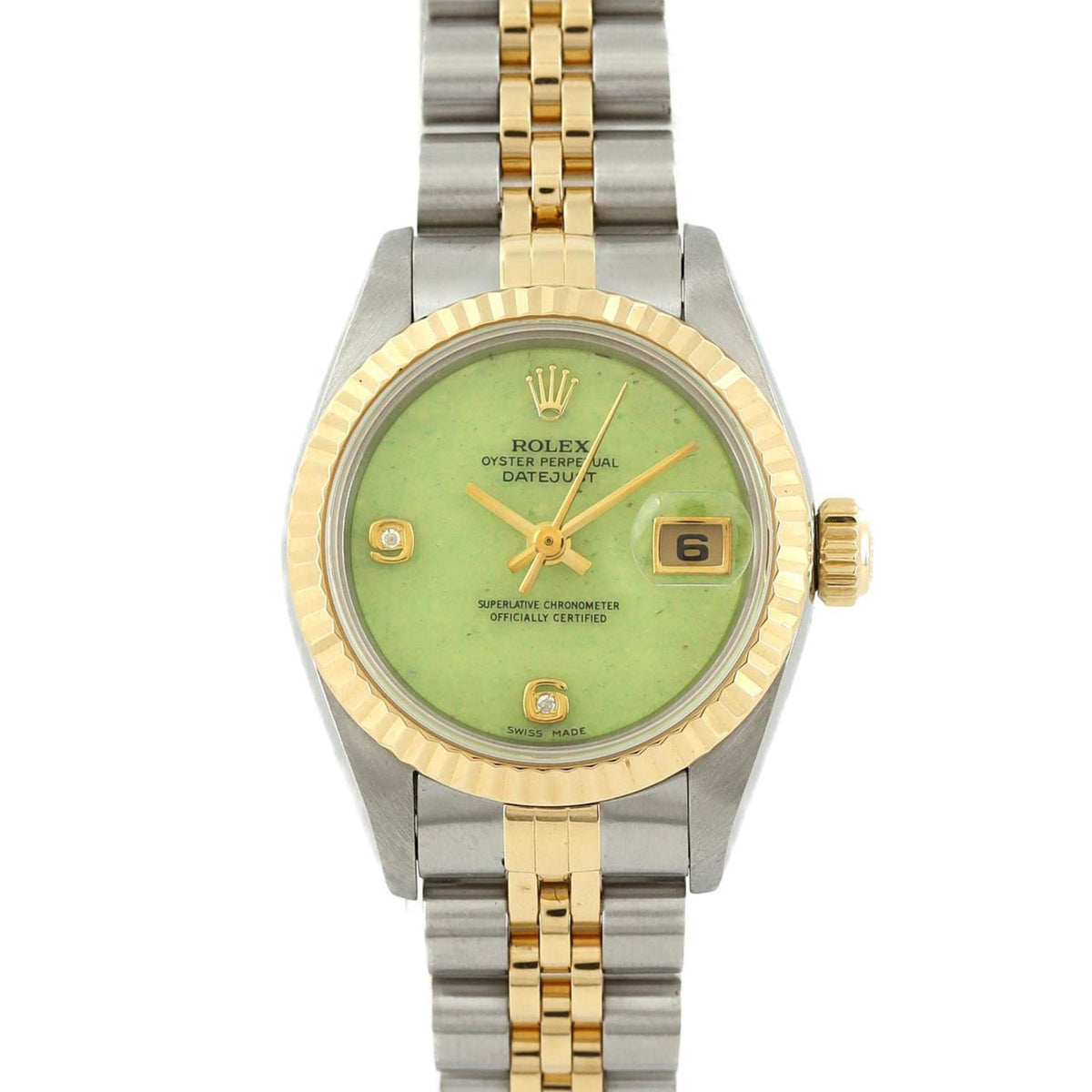 Gebrauchte Rolex Datejust 69173 2BR SSxYG Armbanduhr Automatik T-Serie
