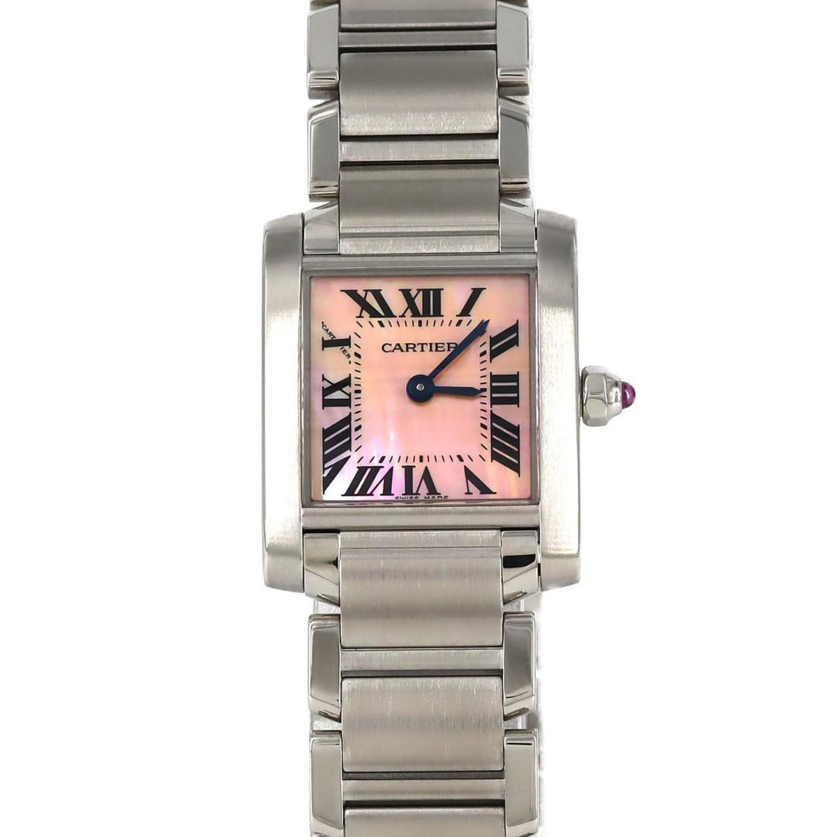 Pre-Owned Cartier Tank Francaise SM W51028Q3 SS Wristwatch Quartz