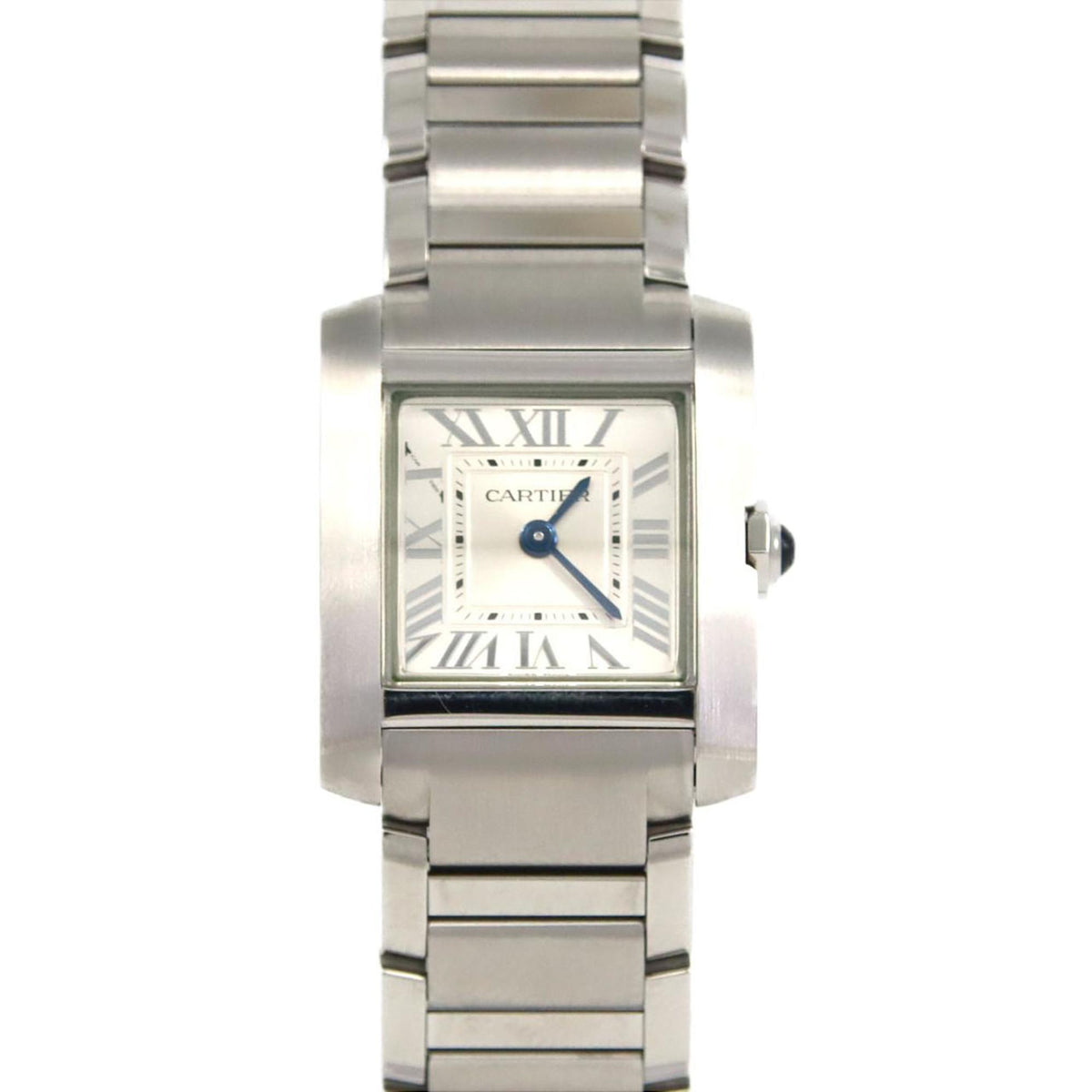 Pre-Owned Cartier Tank Fran?aise SM WSTA0065 Stainless Steel Quartz Watch