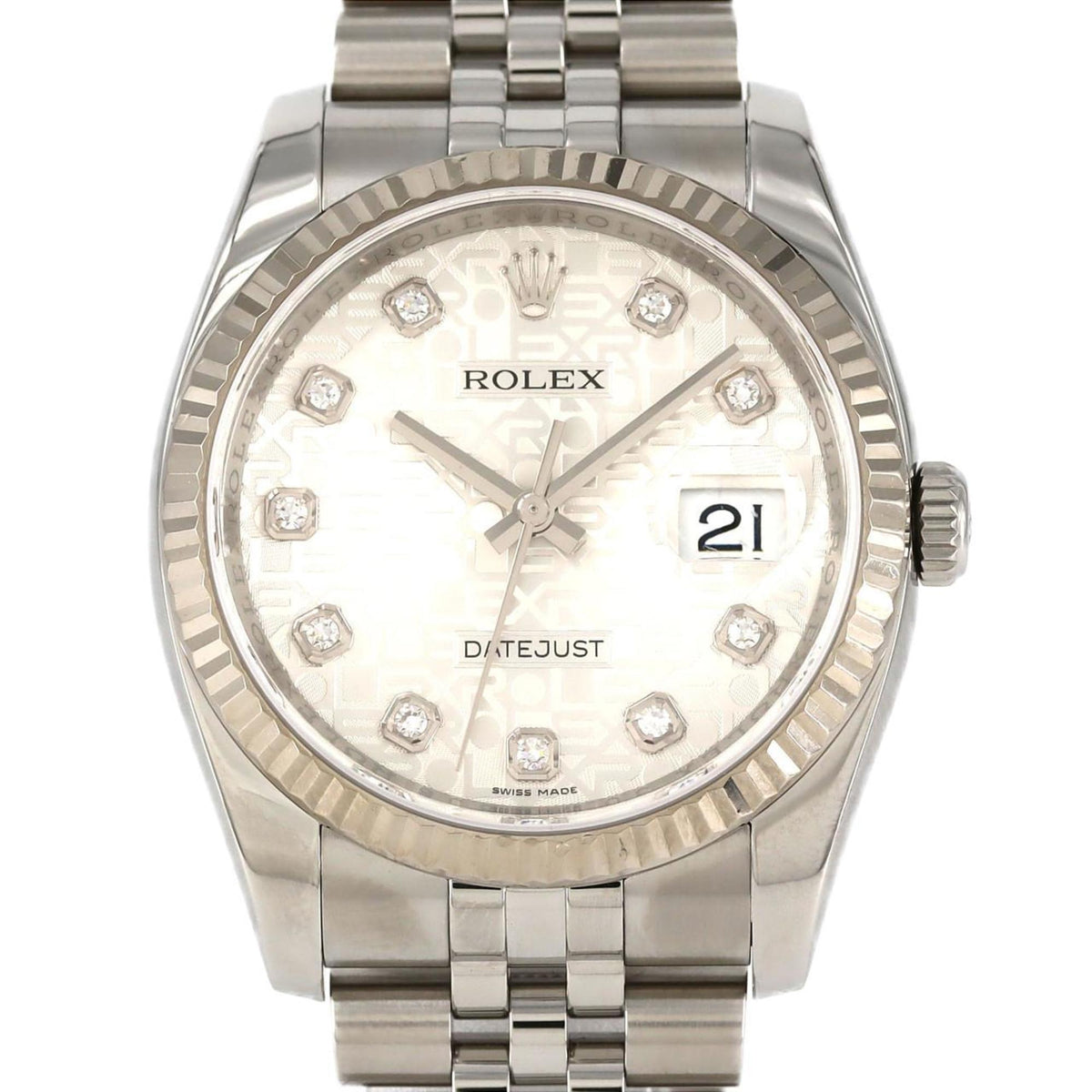 Pre-Owned Rolex Datejust 116234G SSxWG Automatic Watch, Random Number