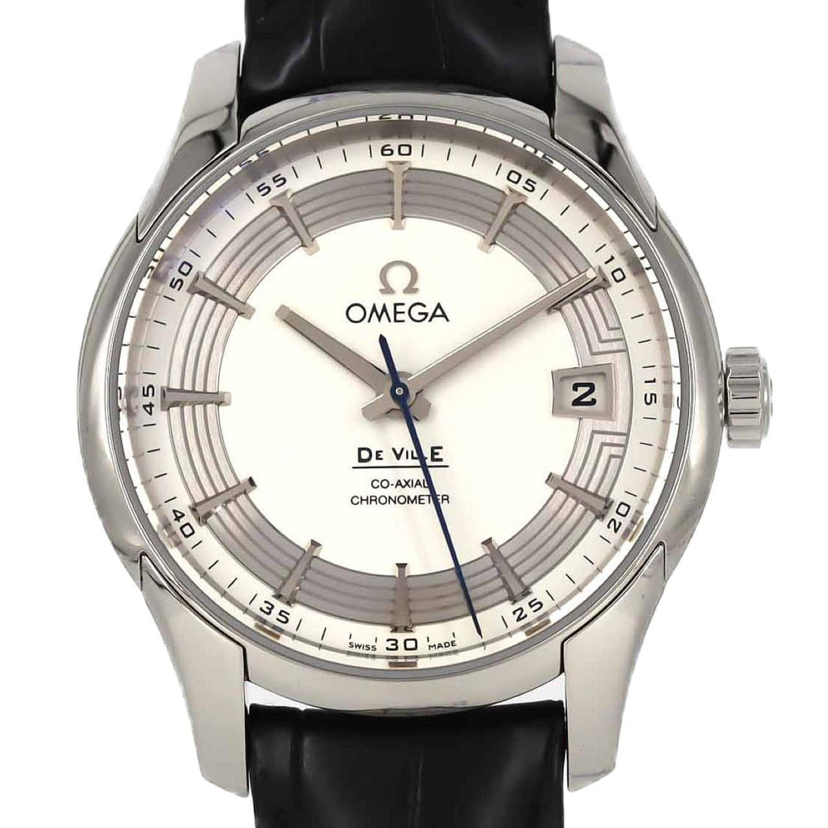 Pre-Owned Omega Te Ville Hour Vision 431.33.41.21.02.001 Stainless Steel Automatic Wristwatch