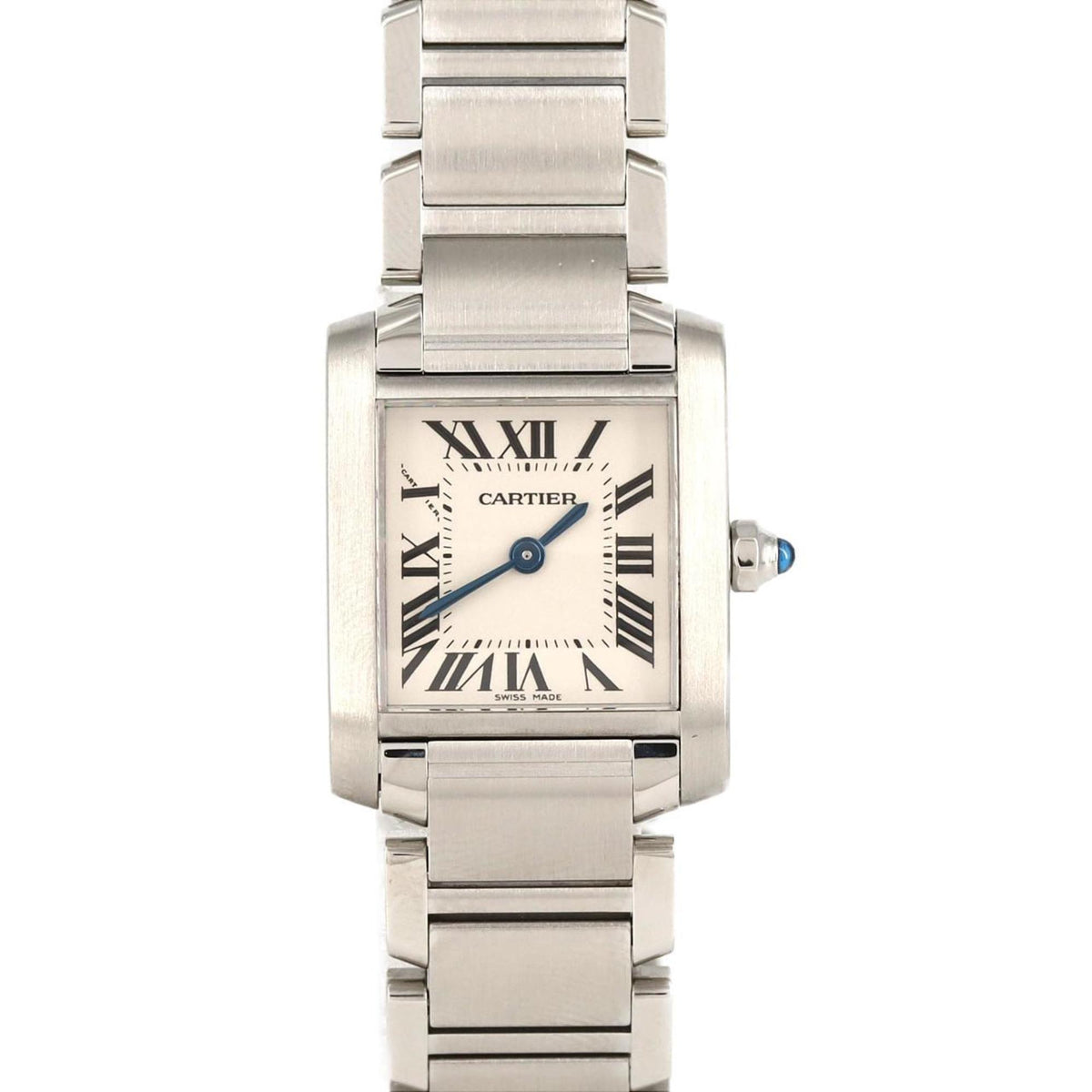 Pre-Owned Cartier Tank Francaise SM W51008Q3 SS Wristwatch Quartz