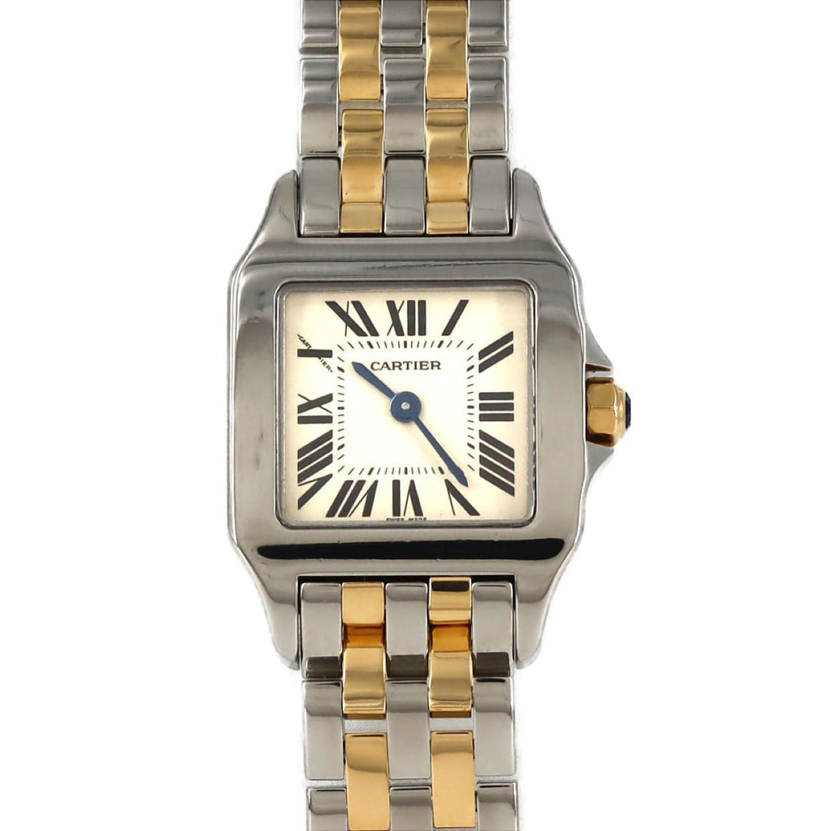 Pre-Owned Cartier Santos de SM Two-tone W25066Z6 SSxYG Quartz Watch