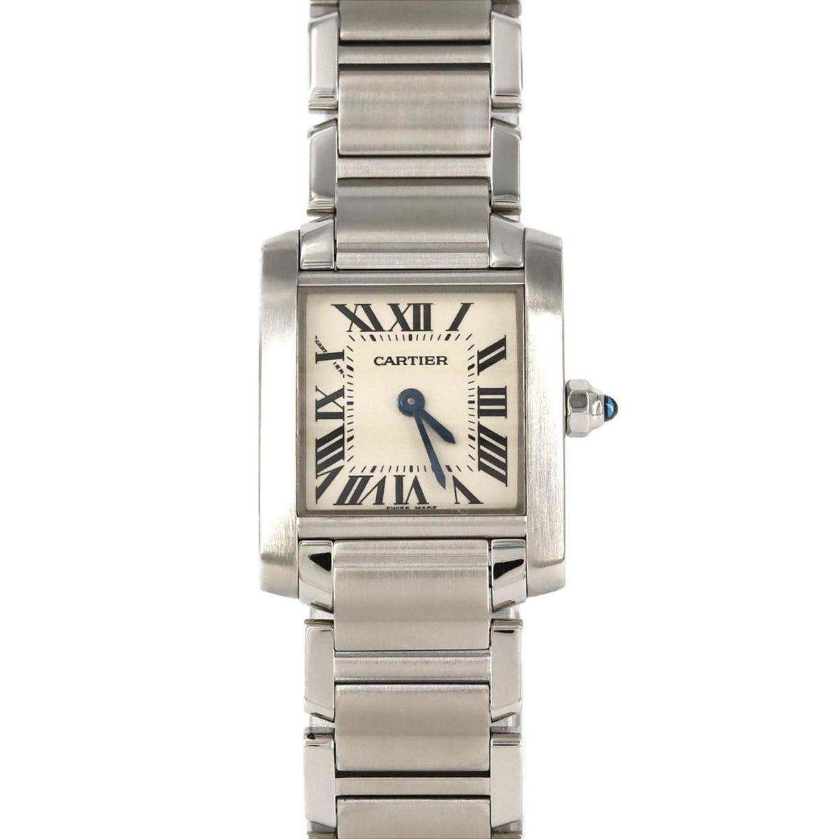 Montre-bracelet à quartz Cartier Tank Francaise SM W51008Q3 SS d'occasion