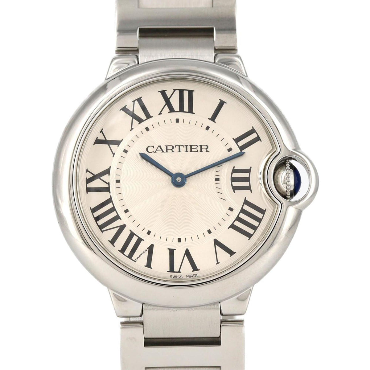 Pre-Owned Cartier Ballon Bleu MM W69011Z4 Stainless Steel Quartz Watch