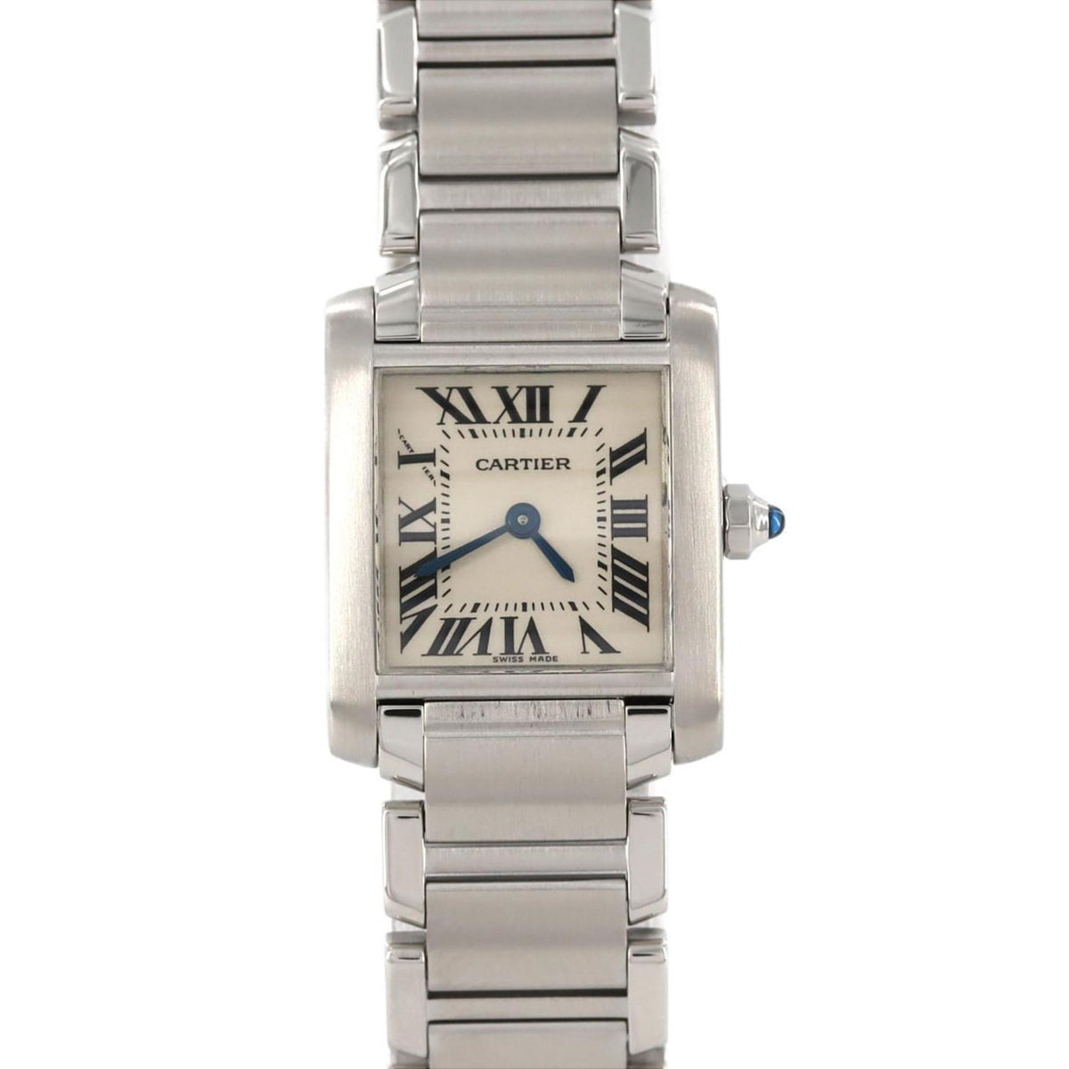 Pre-Owned Cartier Tank Francaise SM W51008Q3 SS Wristwatch Quartz