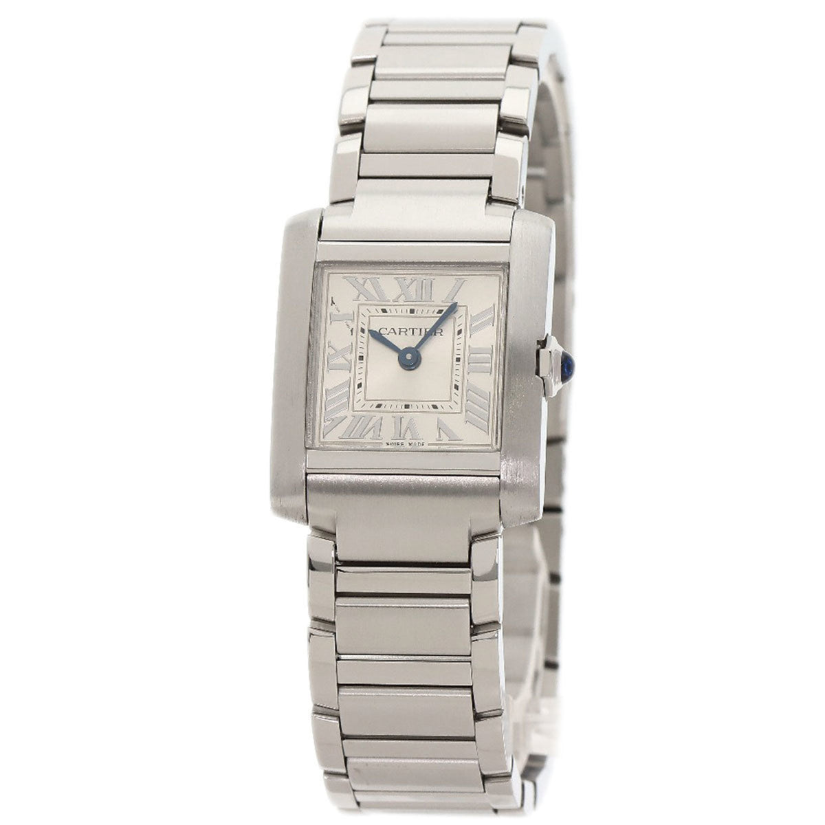 Pre-Owned Cartier WSTA0065 Tank Francaise SM Watch Stainless Steel SS Ladies CARTIER