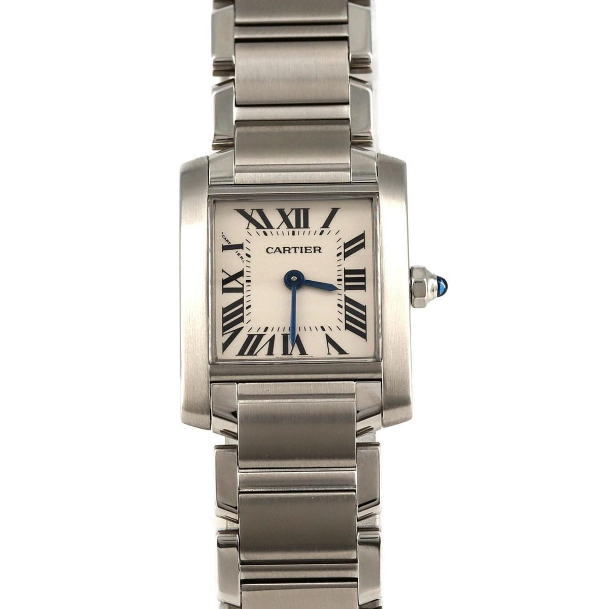 Pre-Owned Cartier Tank Francaise SM W51008Q3 SS Wristwatch Quartz