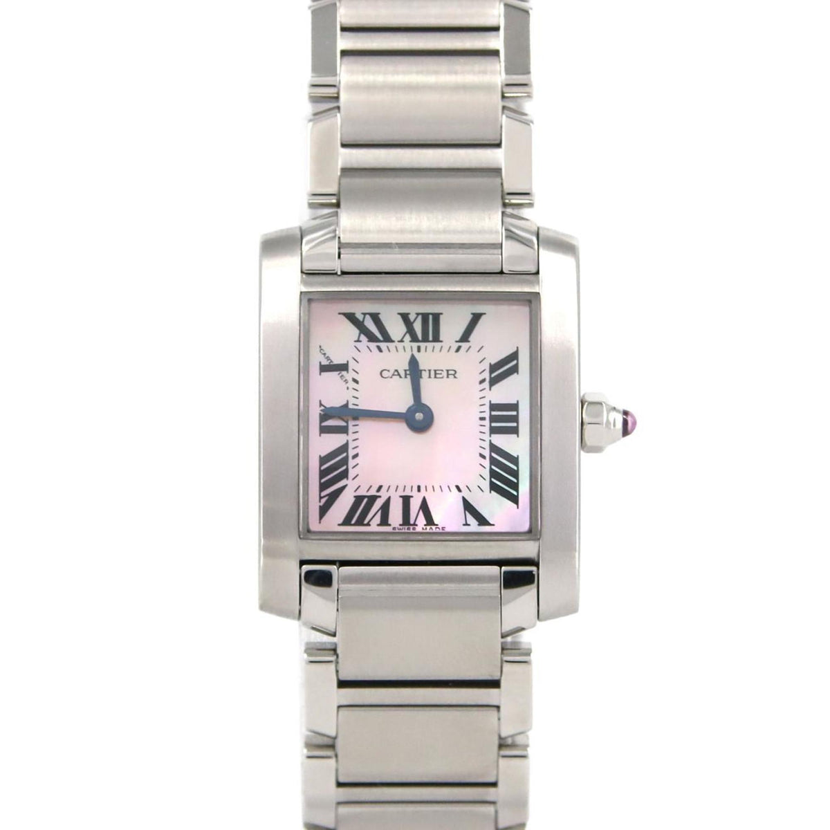 Pre-Owned Cartier Tank Francaise SM W51028Q3 SS Wristwatch Quartz