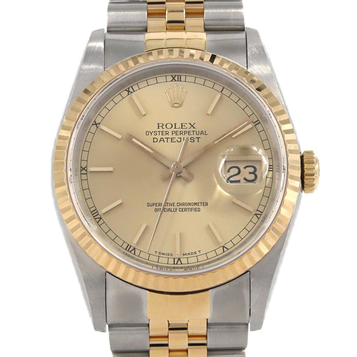 Pre-Owned Rolex Datejust 16233 SSxYG Automatic Watch L Series
