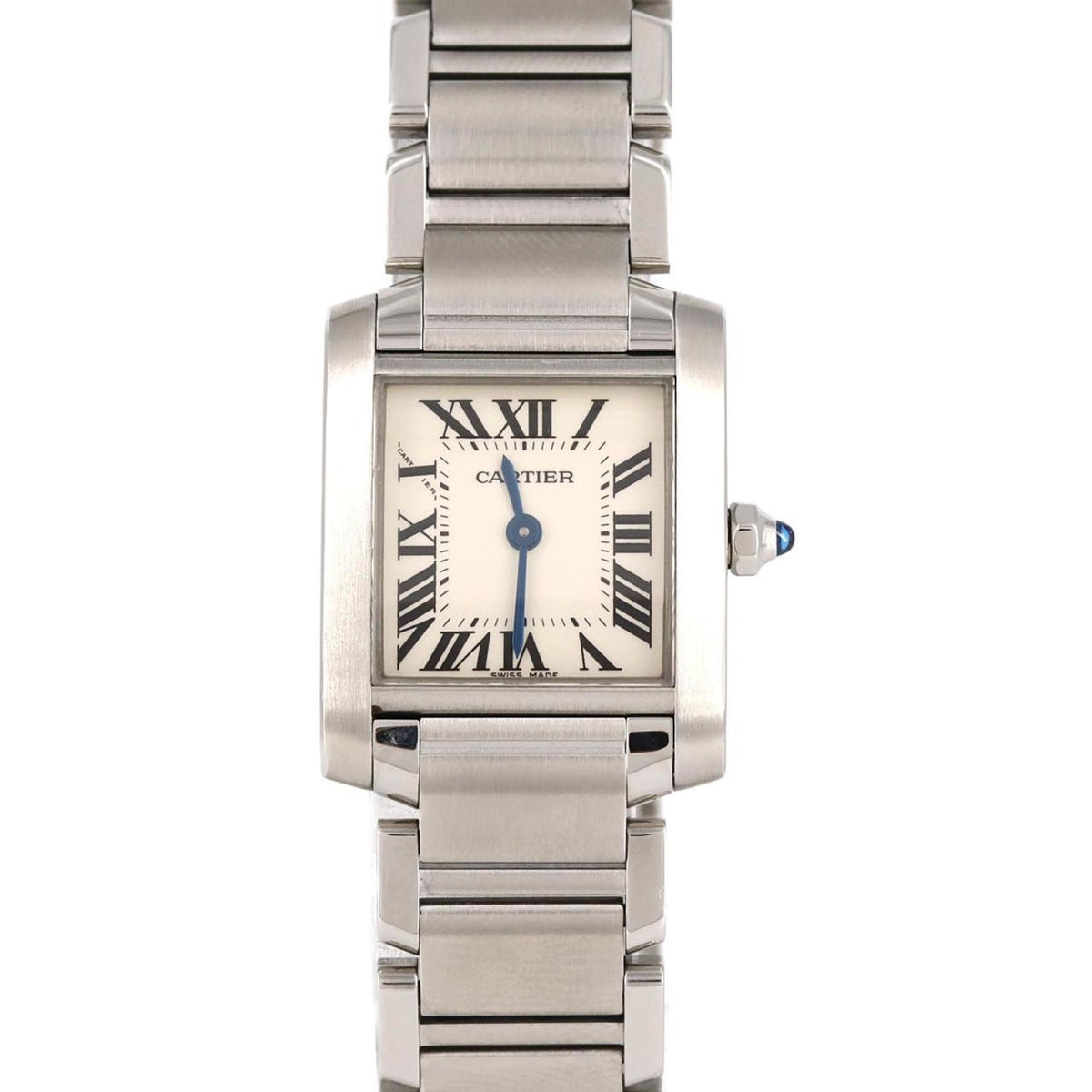 Pre-Owned Cartier Tank Francaise SM W51008Q3 SS Wristwatch Quartz