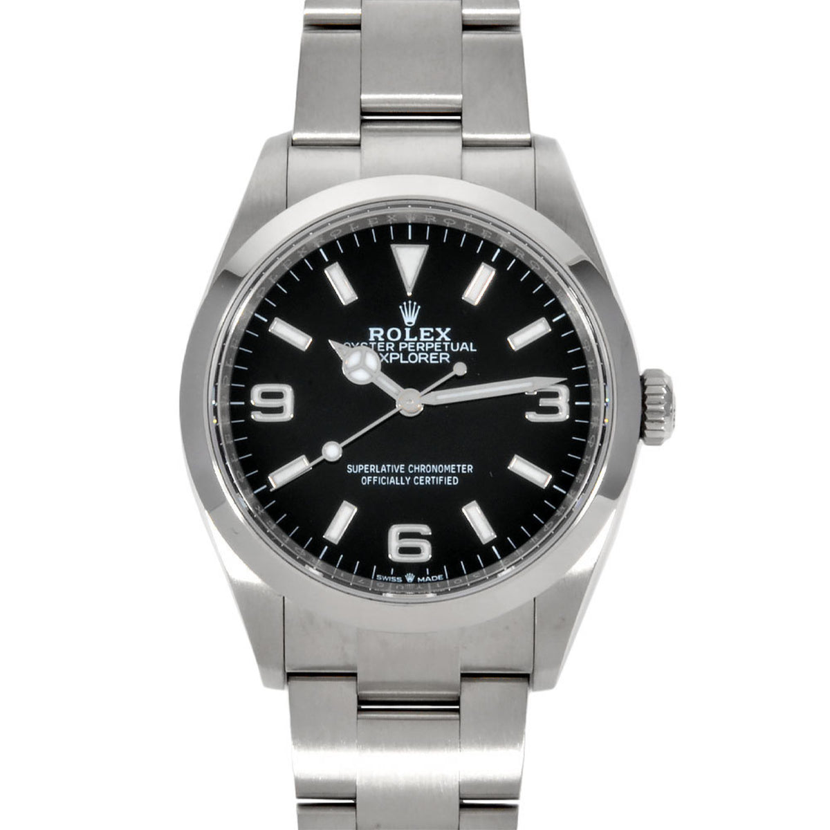 Pre-Owned Rolex ROLEX 124270 Explorer I 36 Random Watch Automatic Black Dial SS 2023 Men's