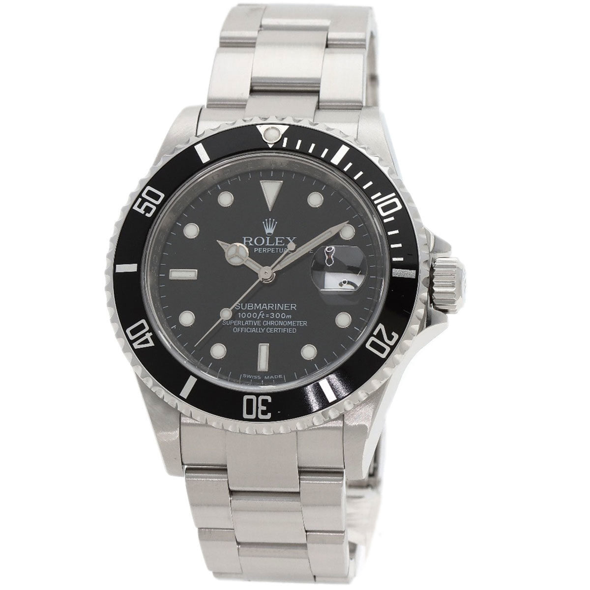 Pre-Owned Rolex 16610T Submariner Date Roulette Watch Stainless Steel SS Men's ROLEX