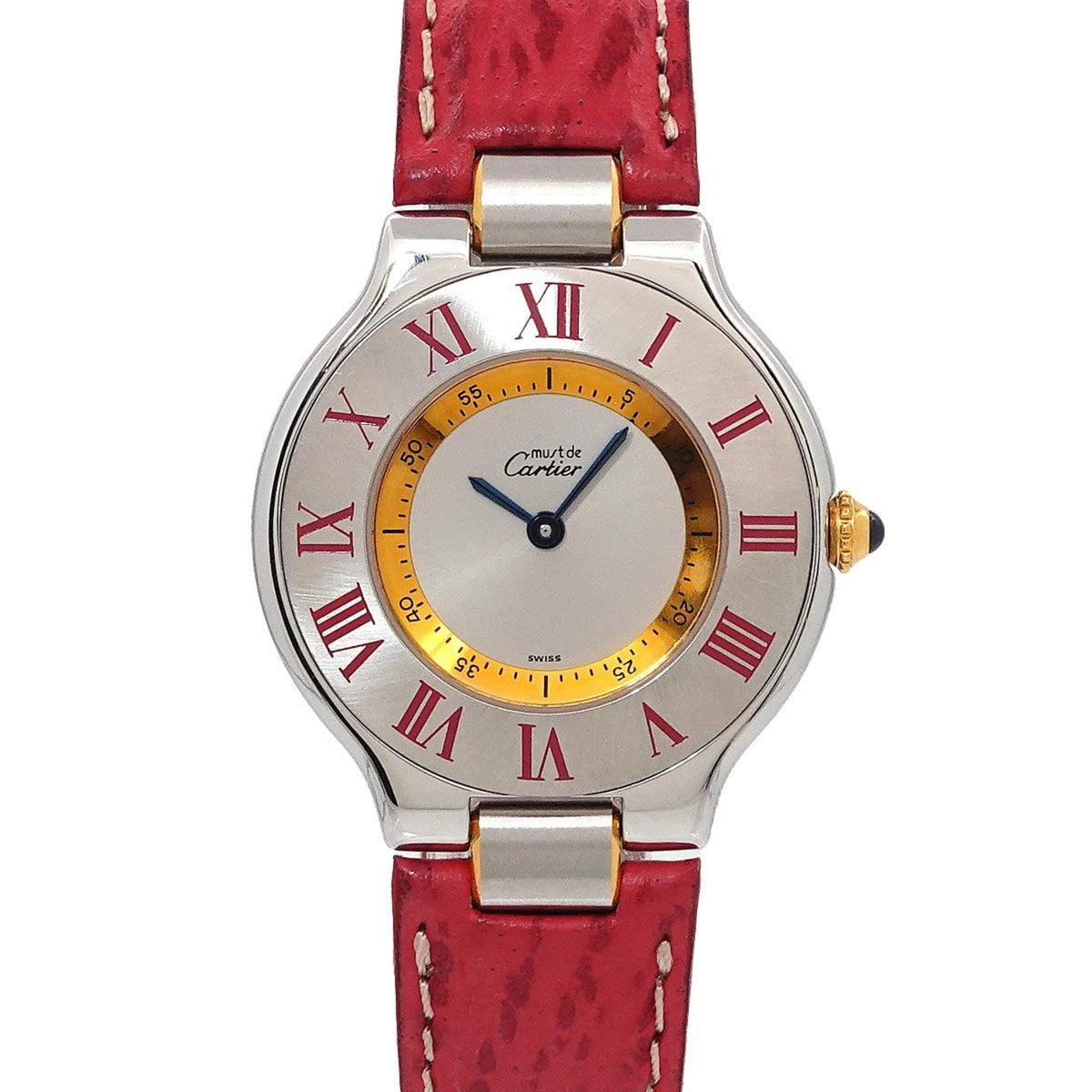 Pre-Owned Cartier Must 21 Vantianne combination ladies watch silver quartz Must21
