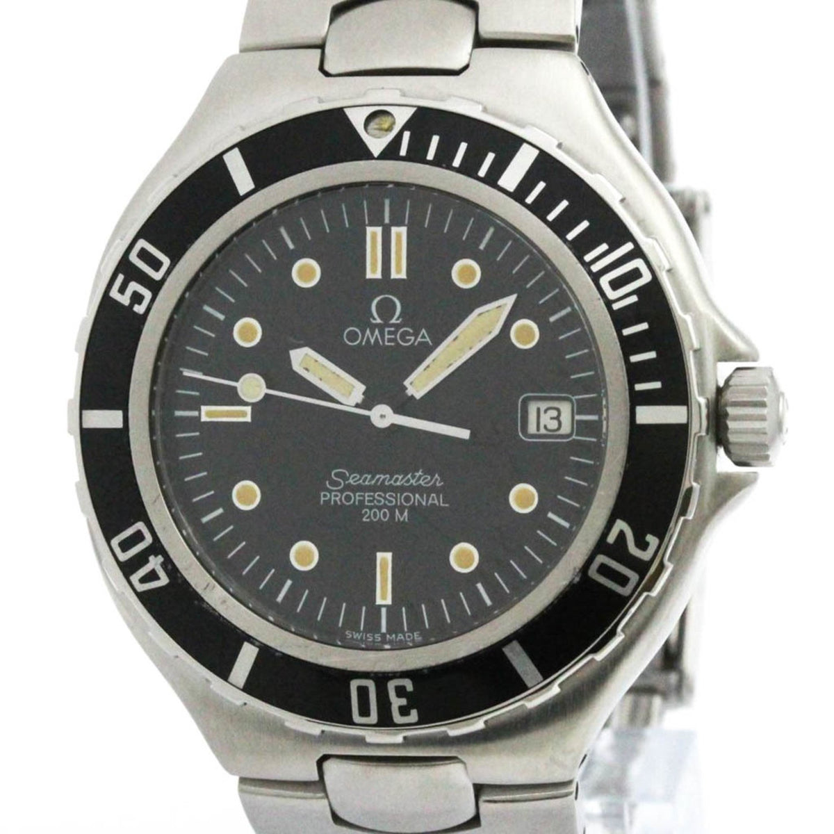 Pre-Owned OMEGA Seamaster Professional 200M Quartz Mens Watch 396.1052 Polished