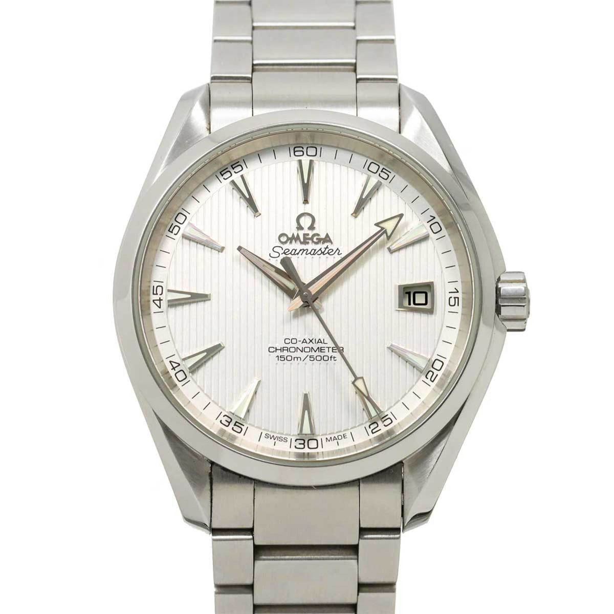 Pre-Owned OMEGA Seamaster Aqua Terra Co-Axial 231 10 42 21 02 001 Men's Watch Date Silver Automatic
