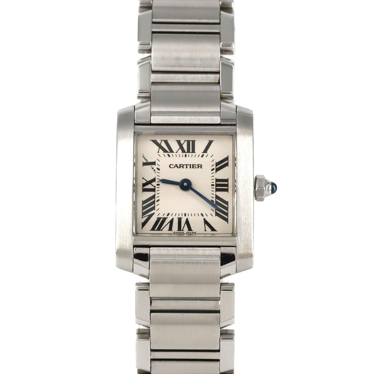 Pre-Owned Cartier Tank Francaise SM W51008Q3 SS Wristwatch Quartz