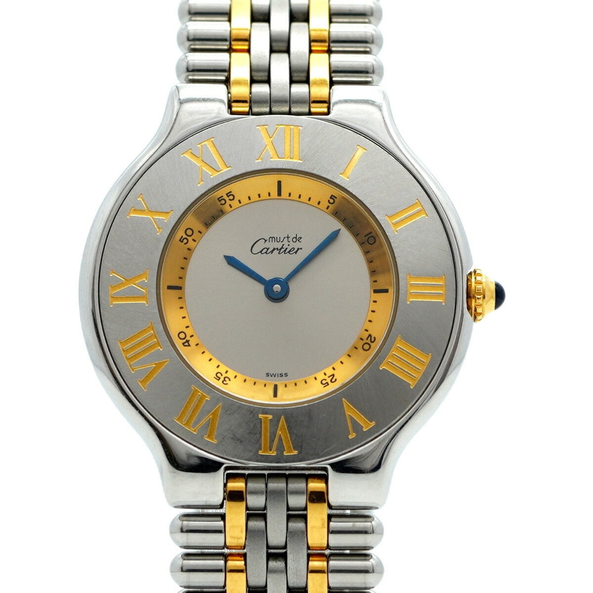Pre-Owned Cartier Must 21 LM W10072F4 Silver Dial Men's Watch