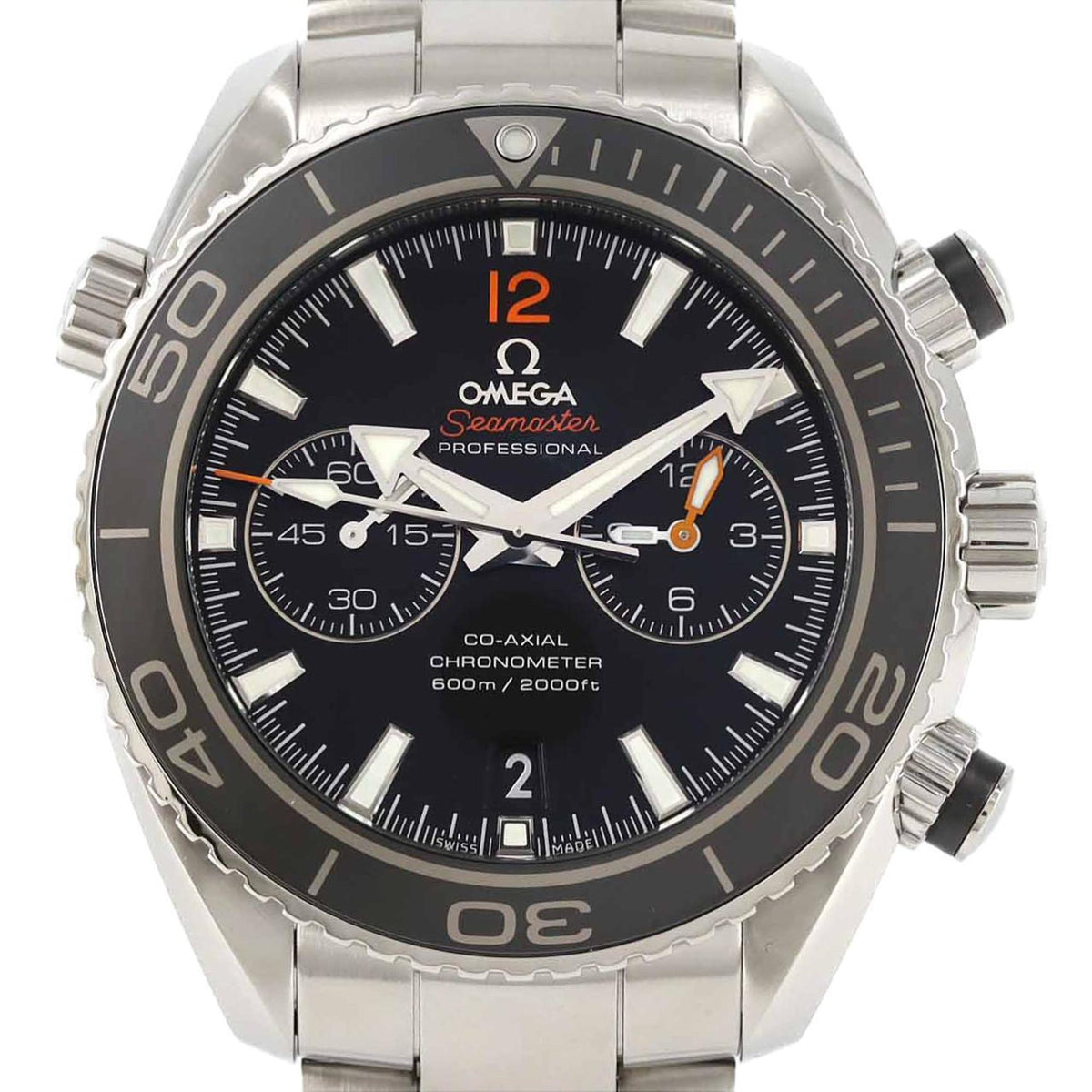 Pre-Owned Omega Seamaster Planet Ocean Chronograph 232.30.46.51.01.003 Stainless Steel Automatic Watch