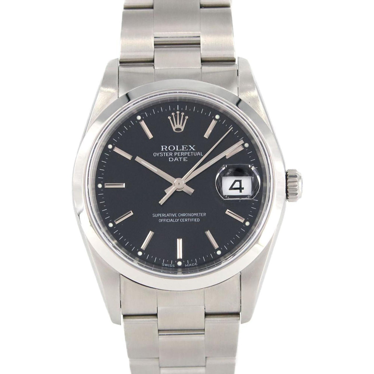 Pre-Owned Rolex Oyster Perpetual Date 15200 SS Automatic Watch Z Series