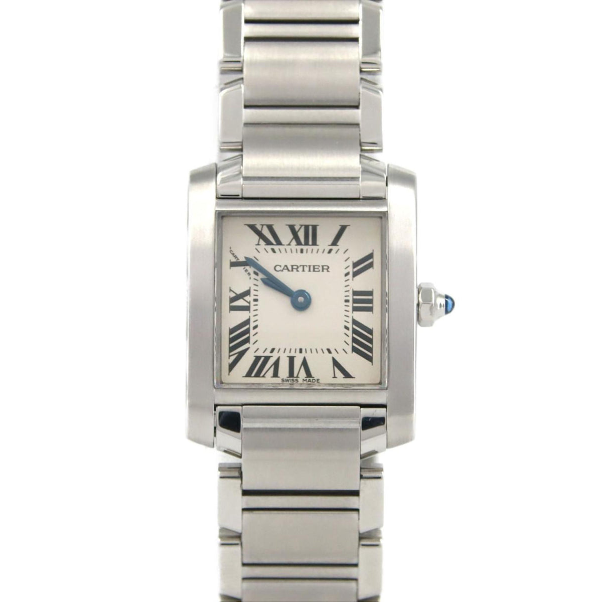 Pre-Owned Cartier Tank Francaise SM W51008Q3 SS Wristwatch Quartz