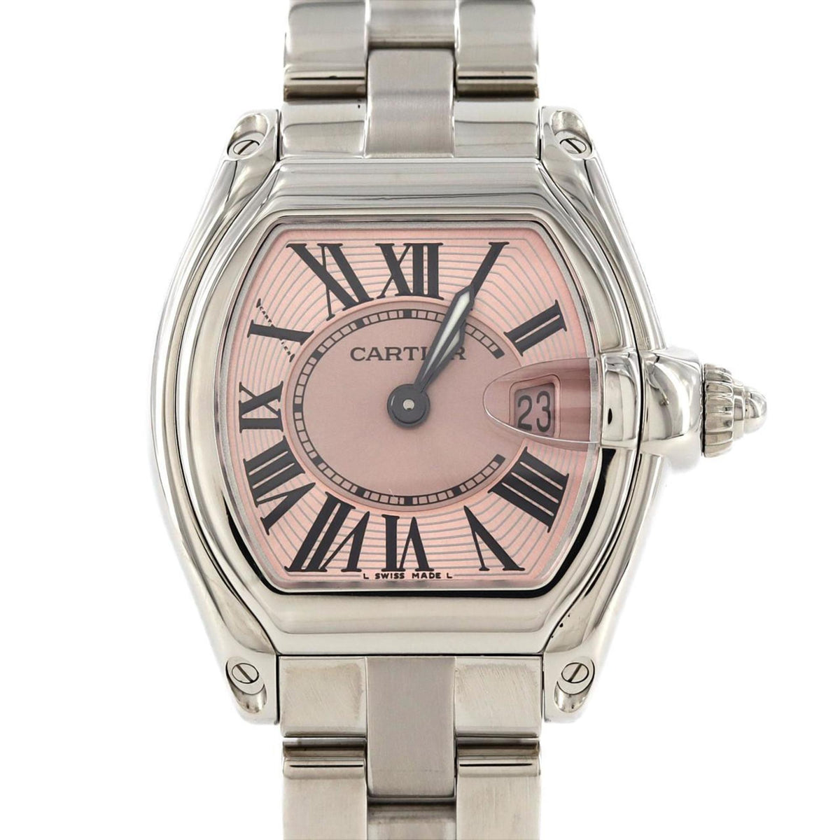 Pre-Owned Cartier Roadster SM W62017V3 SS Quartz Watch