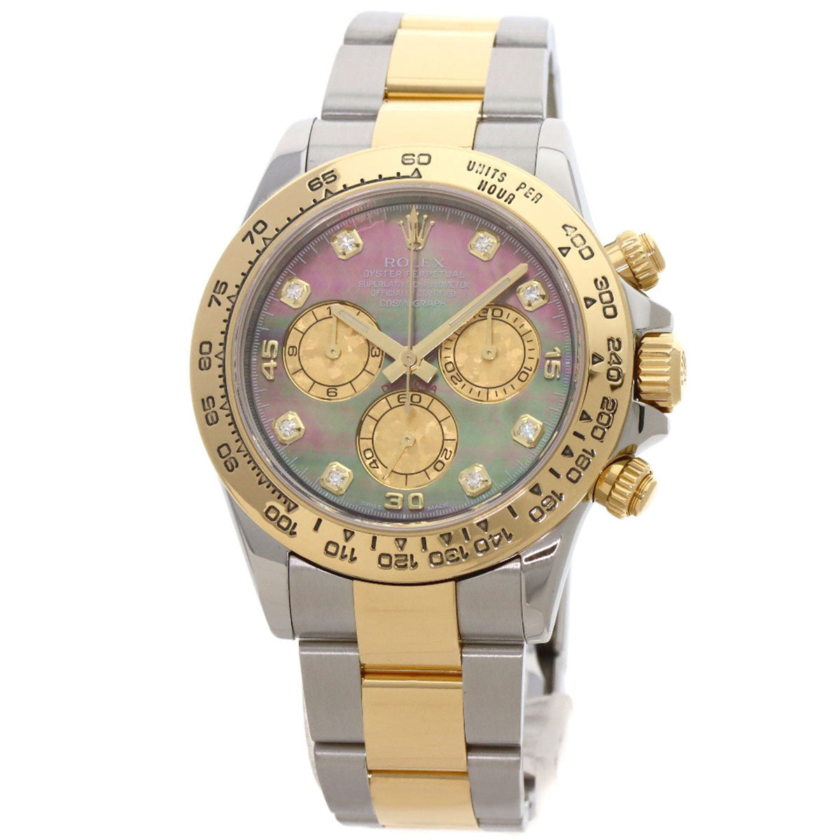 Pre-Owned Rolex Cosmograph Daytona 116503NG 8P Diamond Black Shell Watch Stainless Steel/SSx18KYG Men's ROLEX