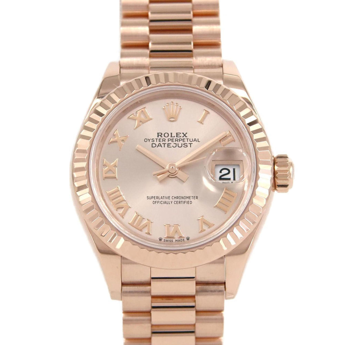 Pre-Owned Rolex Datejust 279175 PG/RG Automatic Watch Random Number