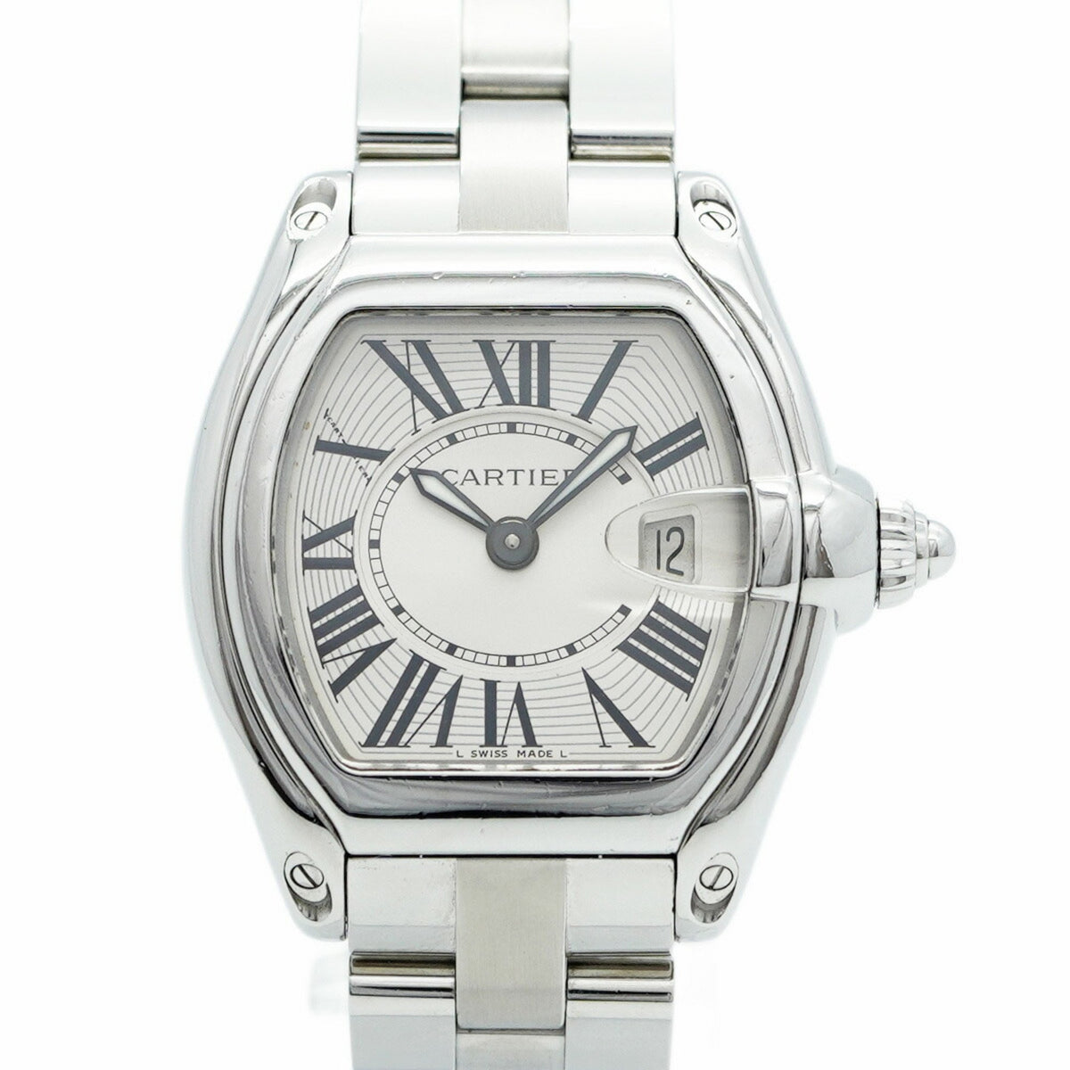 Pre-Owned Cartier Roadster SM W62016V3 Silver Dial Women's Watch