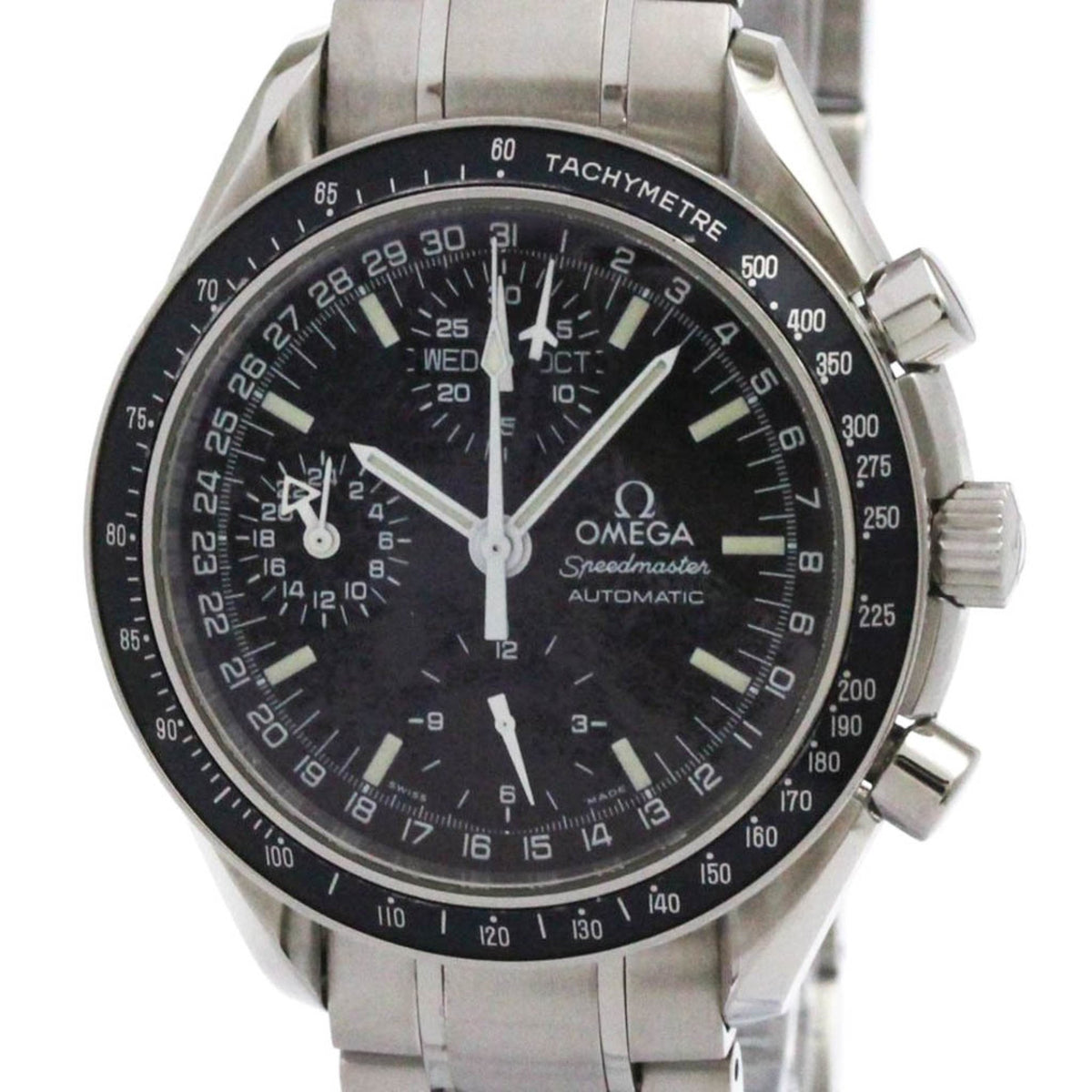 Pre-Owned OMEGA Speedmaster Mark 40 Steel Automatic Mens Watch 3520.50 Polished