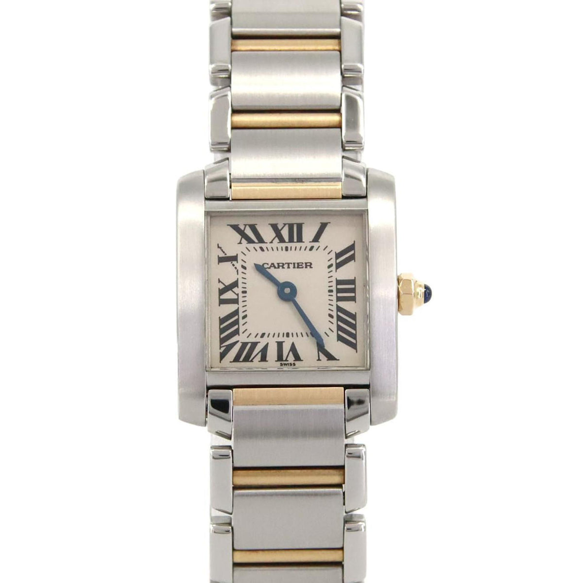 Pre-Owned Cartier Tank Fran?aise SM Two-tone Watch W51007Q4 SSxYG Quartz Movement