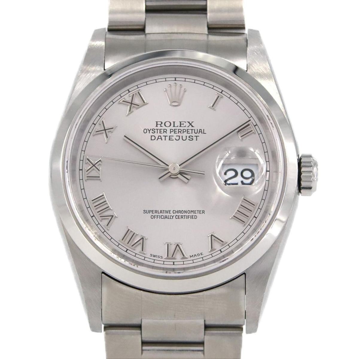Pre-Owned Rolex Datejust 16200 SS Wristwatch Automatic Y serial number