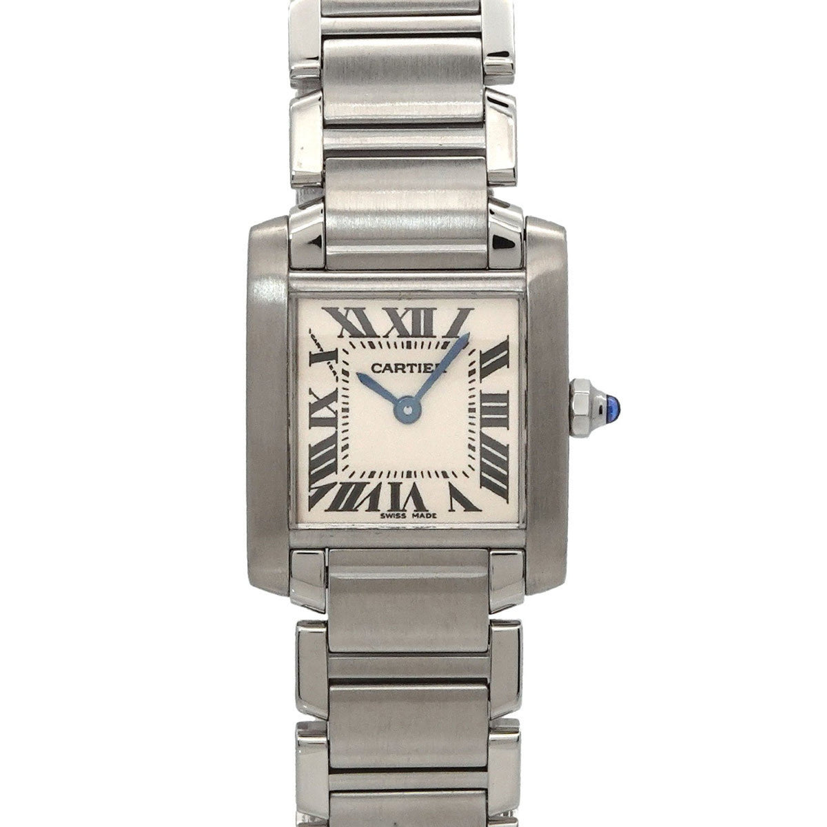 Pre-Owned Cartier Tank Francaise SM W51008Q3 Women's Ivory Quartz Watch