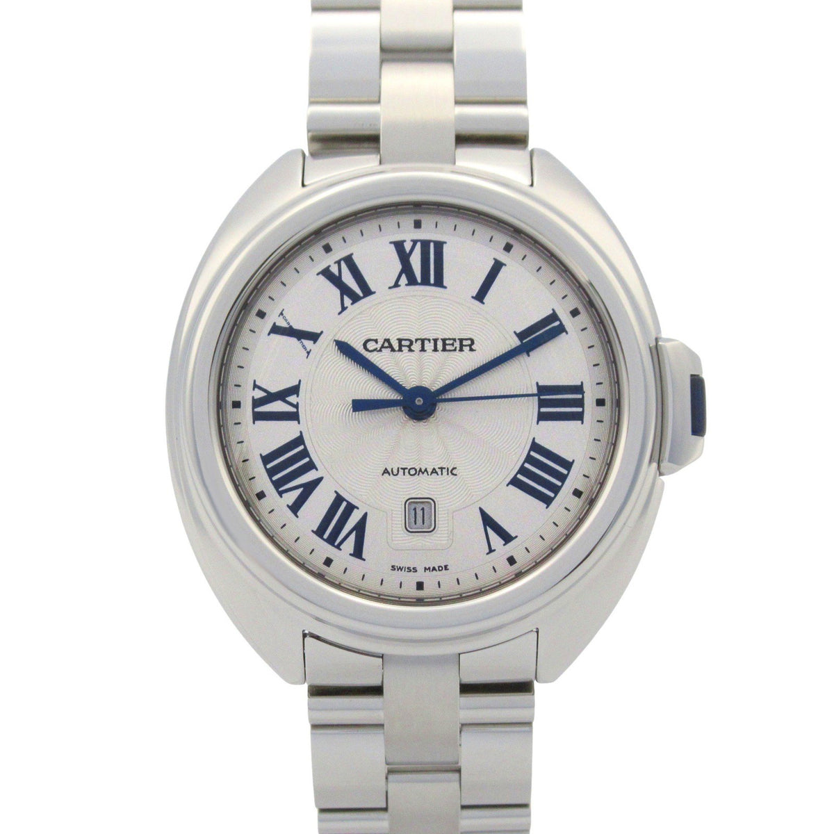 Pre-Owned CARTIER Cl? de Cartier SM Wristwatch Stainless Steel Ladies Silver WSCL0005