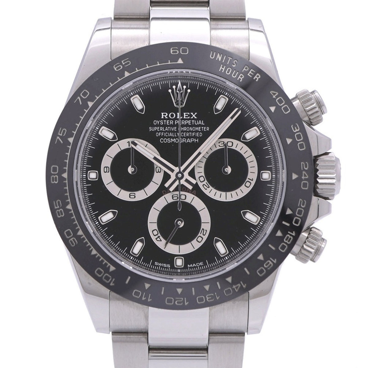 Pre-Owned Like new Rolex Cosmograph Daytona 116500LN black dial automatic watch, 1881 ROLEX men's