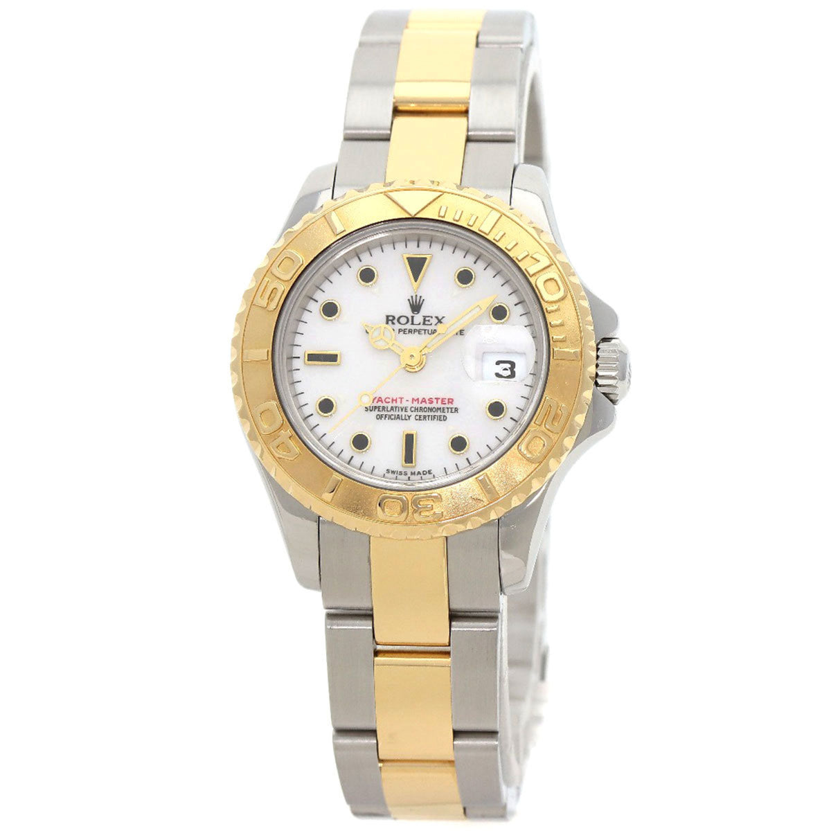 Pre-Owned Rolex 169623 Yacht-Master Watch Stainless Steel SSxK18YG Ladies ROLEX