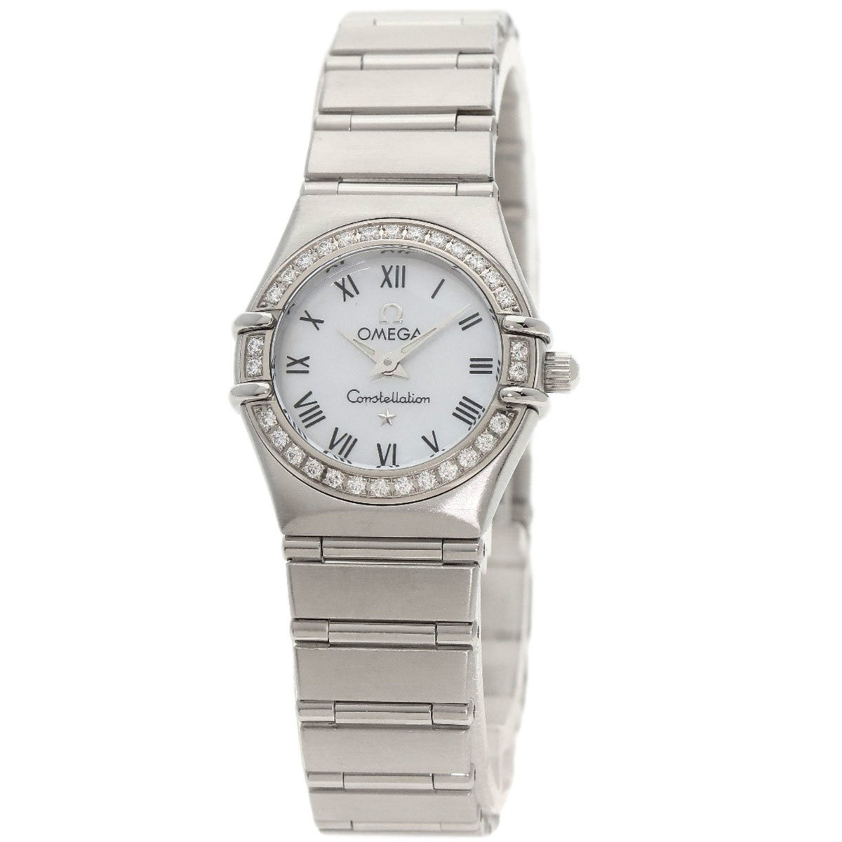 Pre-Owned OMEGA 1466.61 Constellation Mini Diamond Watch Stainless Steel SS Ladies
