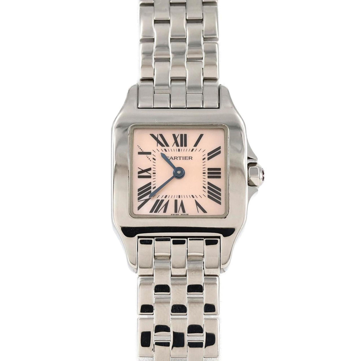 Pre-Owned Cartier Santos de SM W25075Z5 SS Quartz Watch