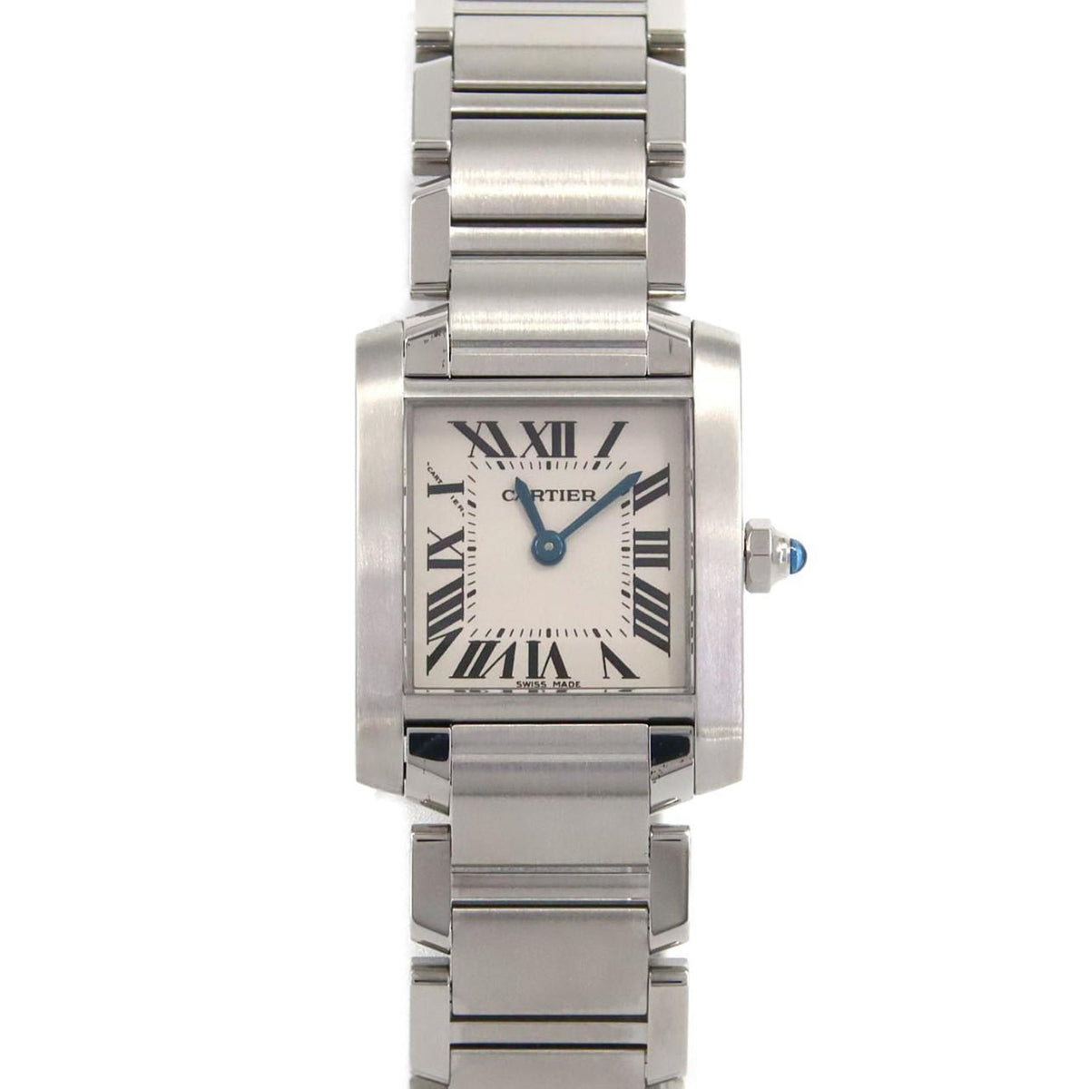 Pre-Owned Cartier Tank Fran?aise SM W51008Q3 Stainless Steel Quartz Watch