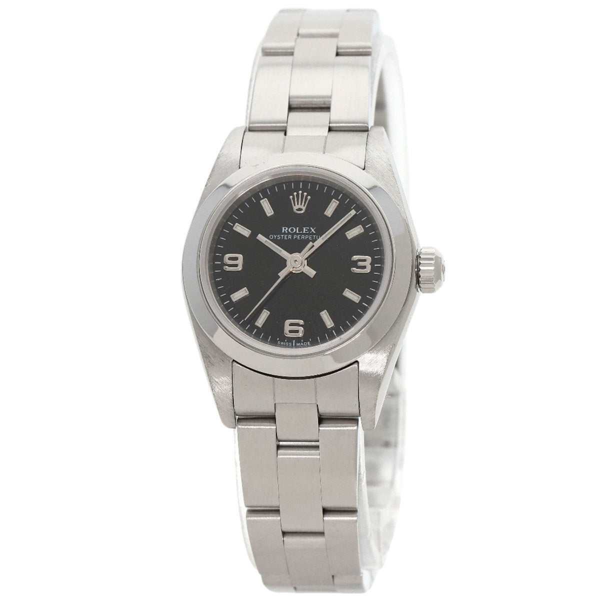 Pre-Owned Rolex 76080 Oyster Perpetual 369 Watch Stainless Steel/SS Ladies ROLEX