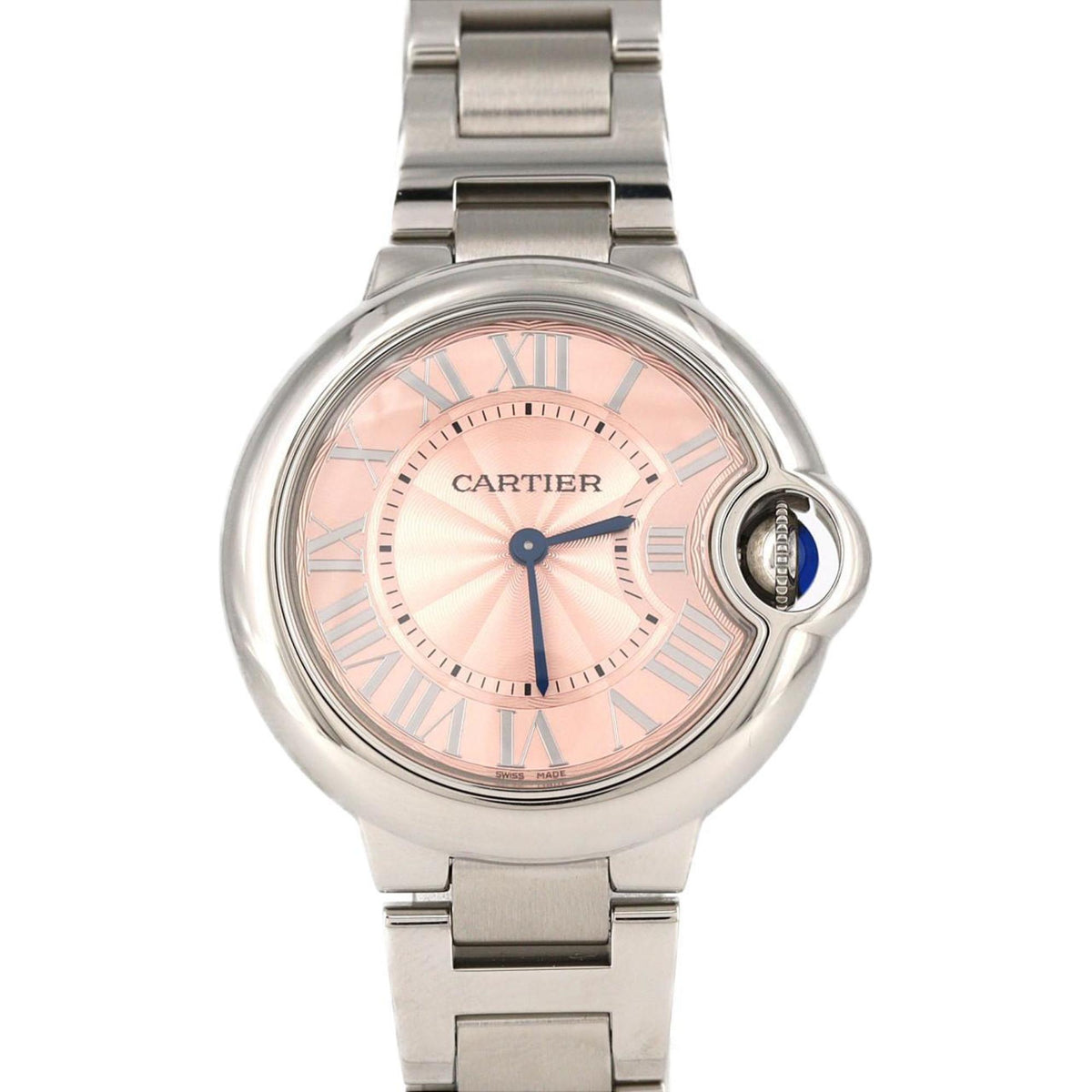 Pre-Owned Cartier Ballon Bleu WSBB0033 Stainless Steel Quartz Watch