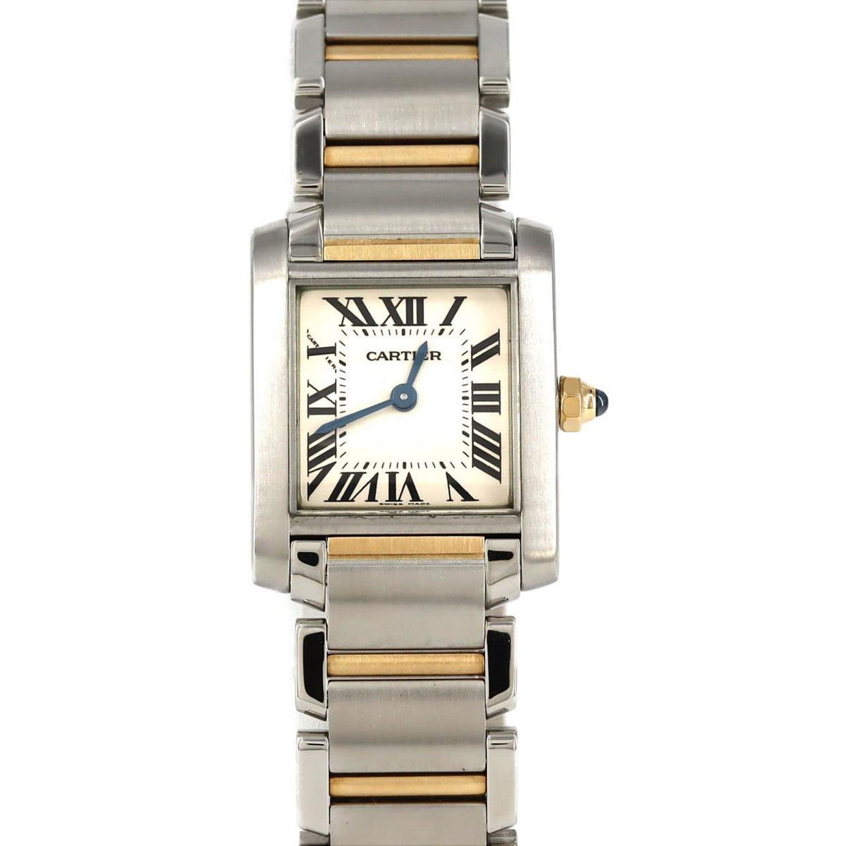 Pre-Owned Cartier Tank Francaise SM Combi W51007Q4 SSxYG Wristwatch Quartz