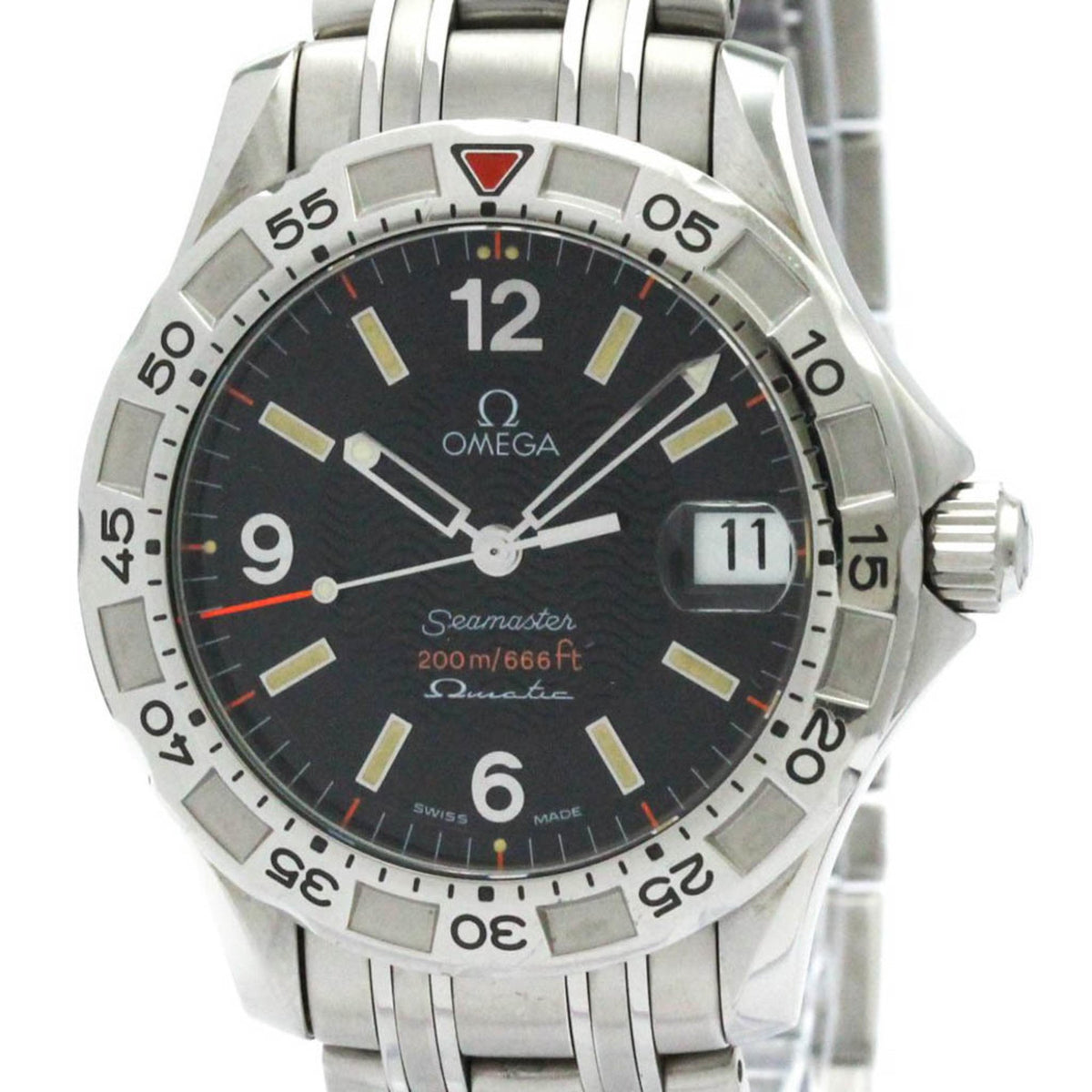 Pre-Owned Polished OMEGA Seamaster Omegamatic Auto Quartz Limited Watch 2516.50 BF577508