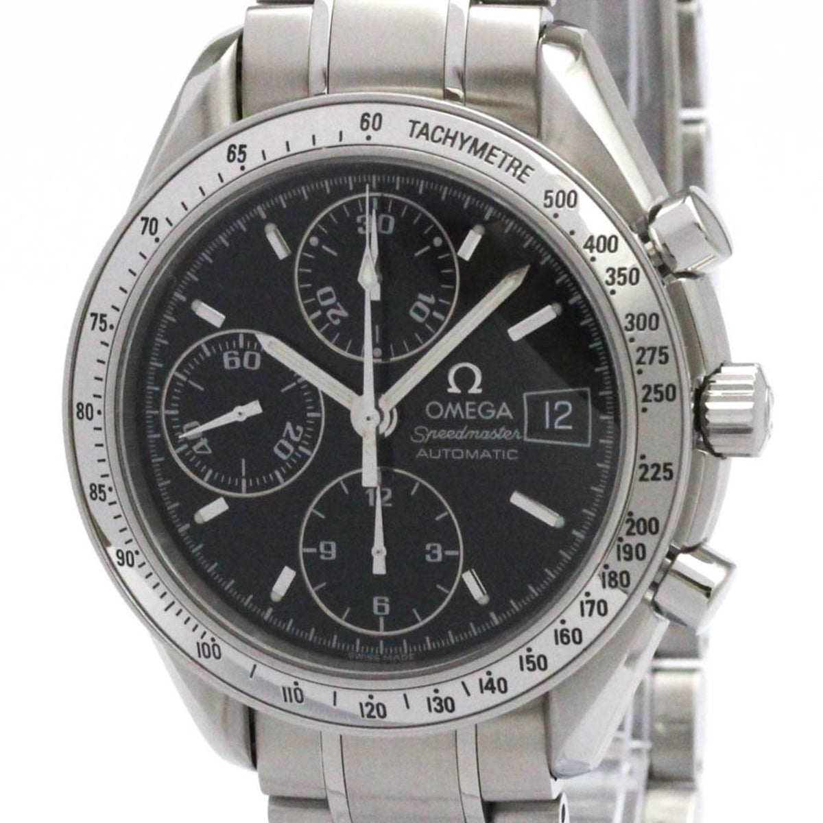 Pre-Owned OMEGA Speedmaster Date Steel Automatic Mens Watch 3513.50 Polished