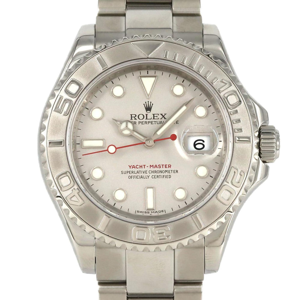 Pre-Owned Rolex Yacht-Master Rolesium 16622 SSxPT Automatic Watch G Series